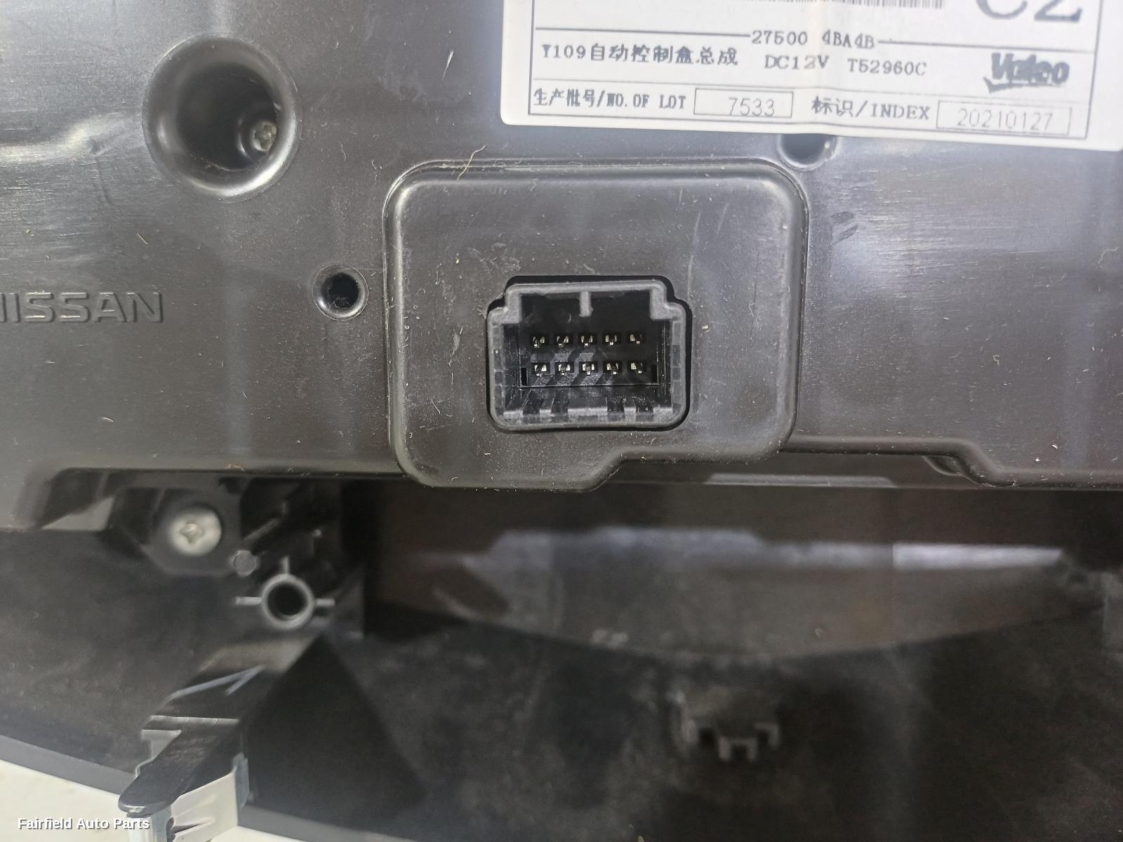 2014-2022 Nissan Xtrail Heater Ac Controls