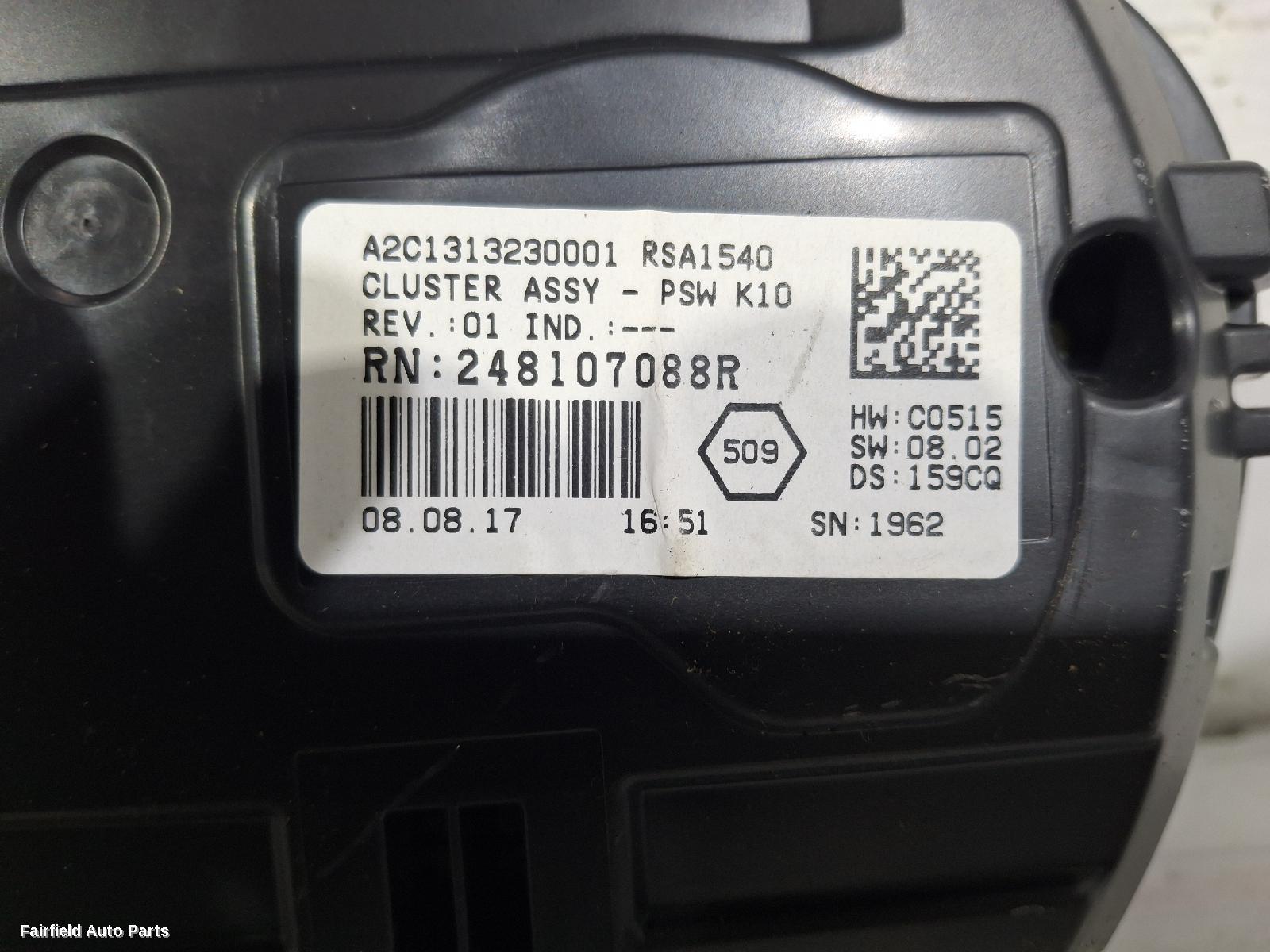 2016-2026 Renault Kaleos Instrument Cluster