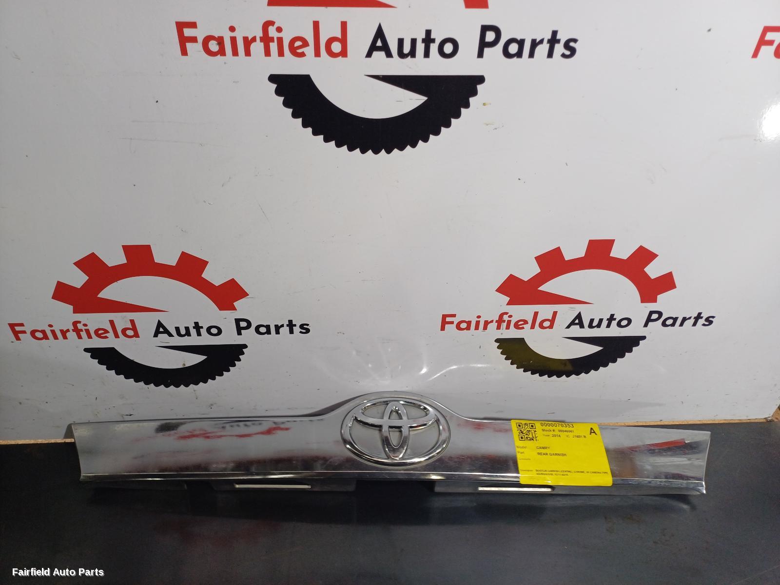2011-2015 Toyota Camry Rear Garnish
