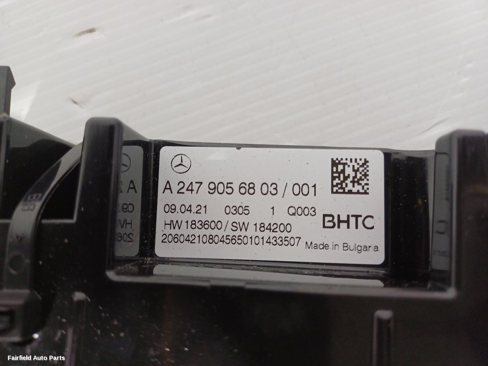 2019-2025 Mercedes Cla Class Heater Ac Controls