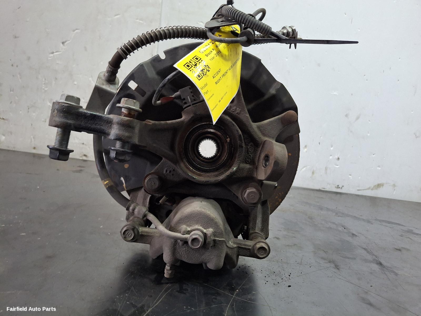 2011-2019 Hyundai Accent Right Front Hub Assembly