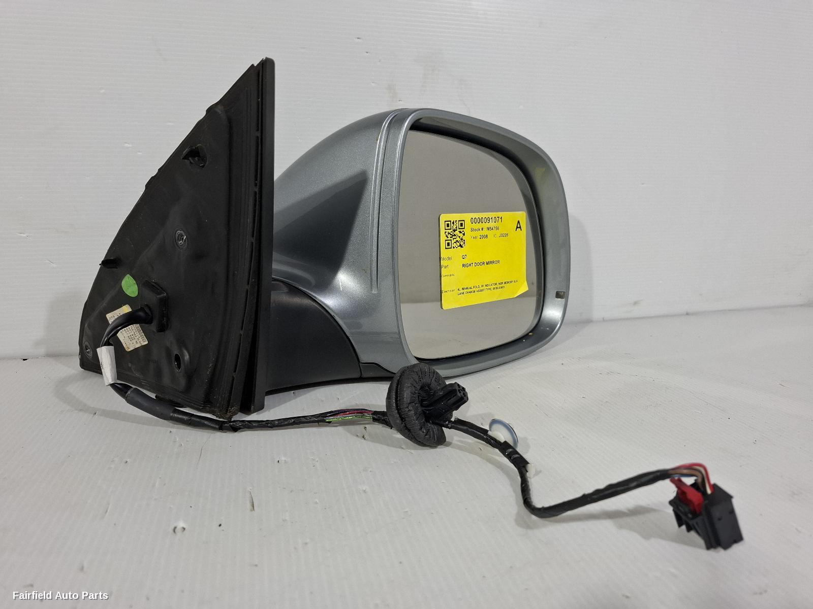 2006-2009 Audi Q7 Right Door Mirror
