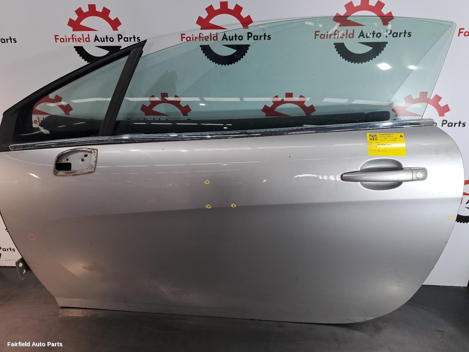 2009-2014 Peugeot 308 Left Front Door