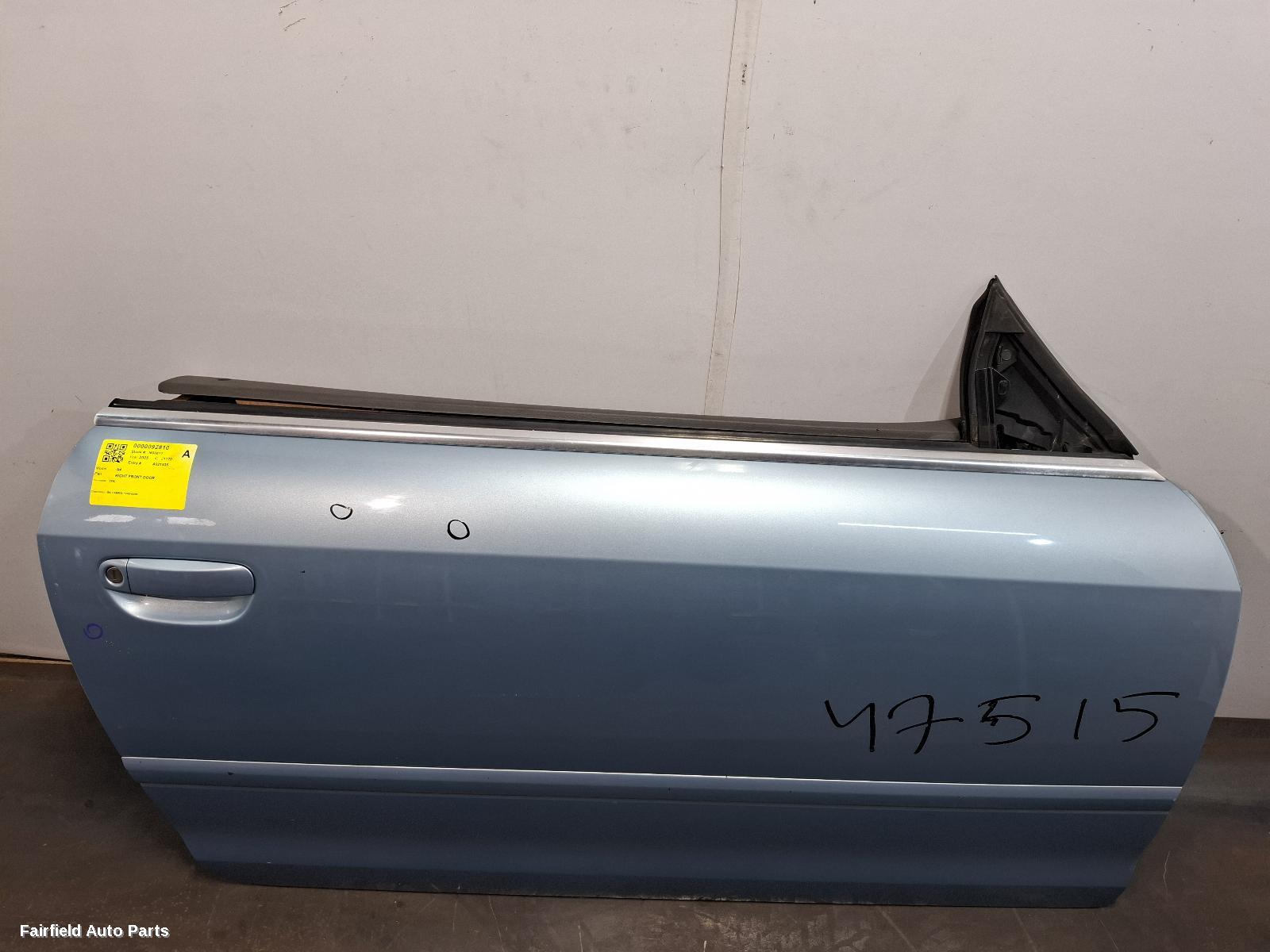 2002-2005 Audi A4 Right Front Door