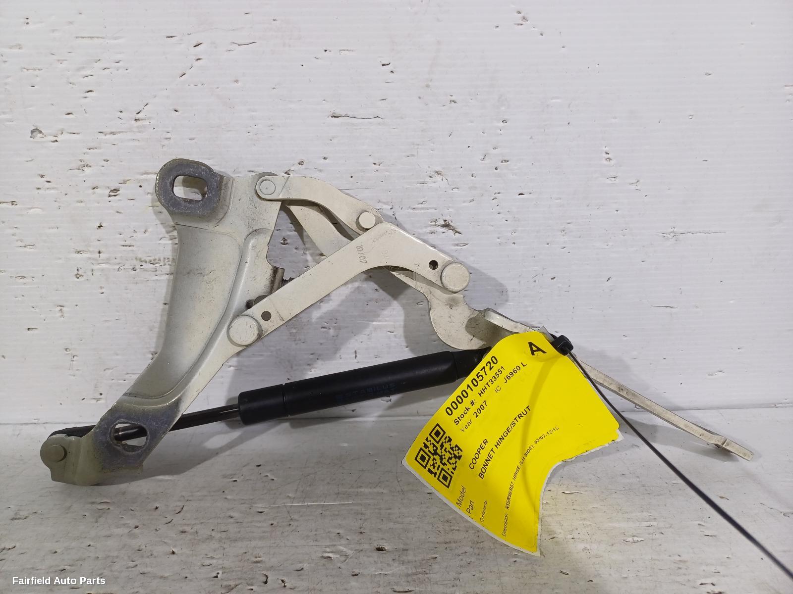 2007-2015 Mini Cooper Bonnet Hinge Strut