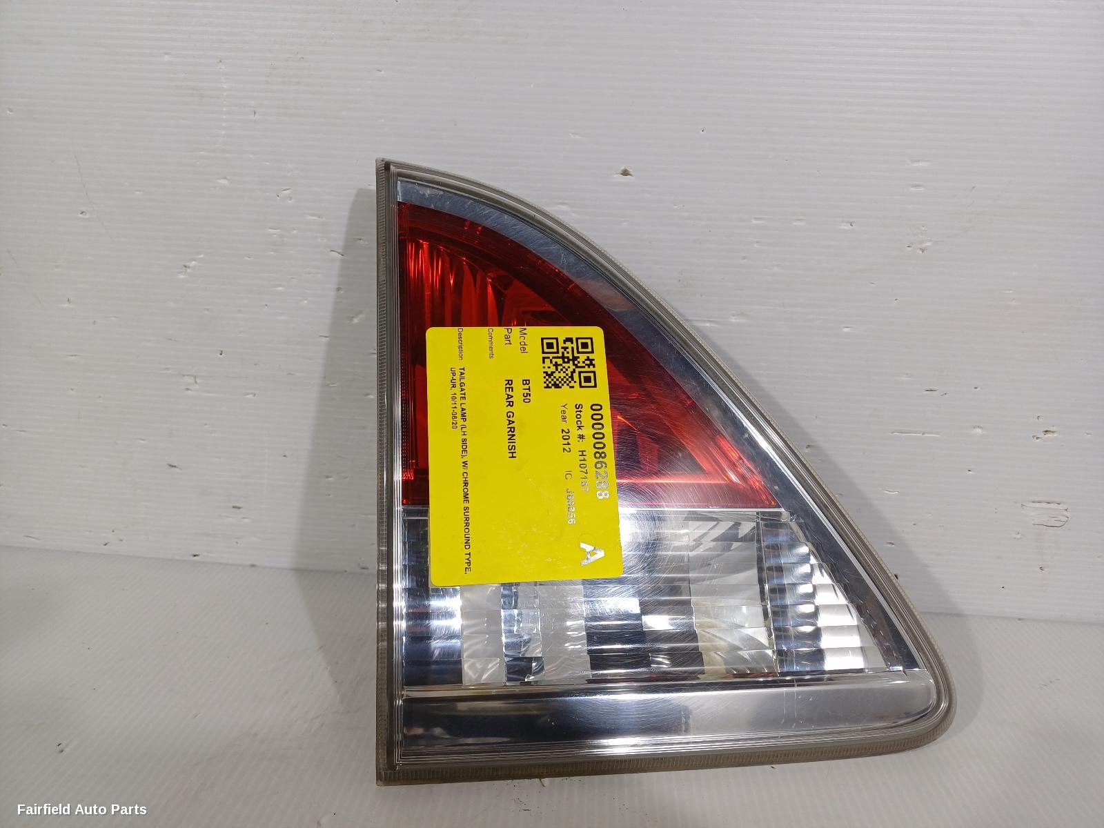 2011-2020 Mazda Bt50 Rear Garnish
