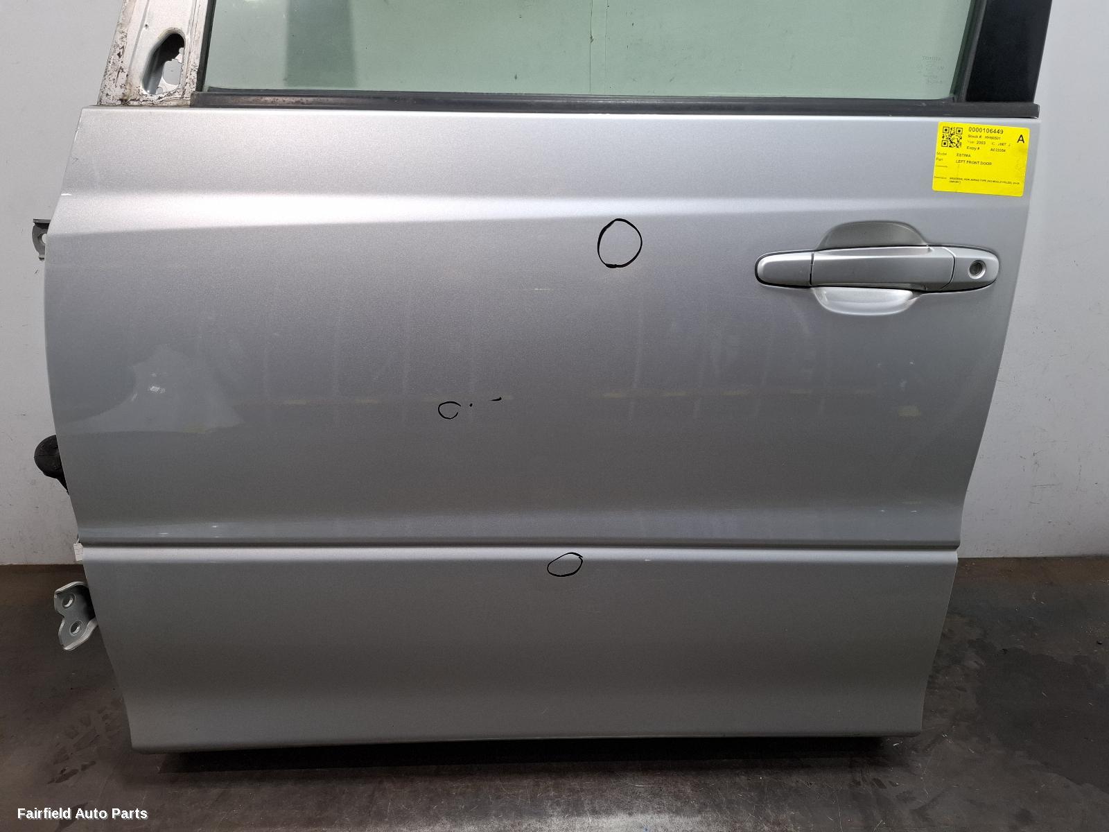 2000-2006 Toyota Estima Left Front Door
