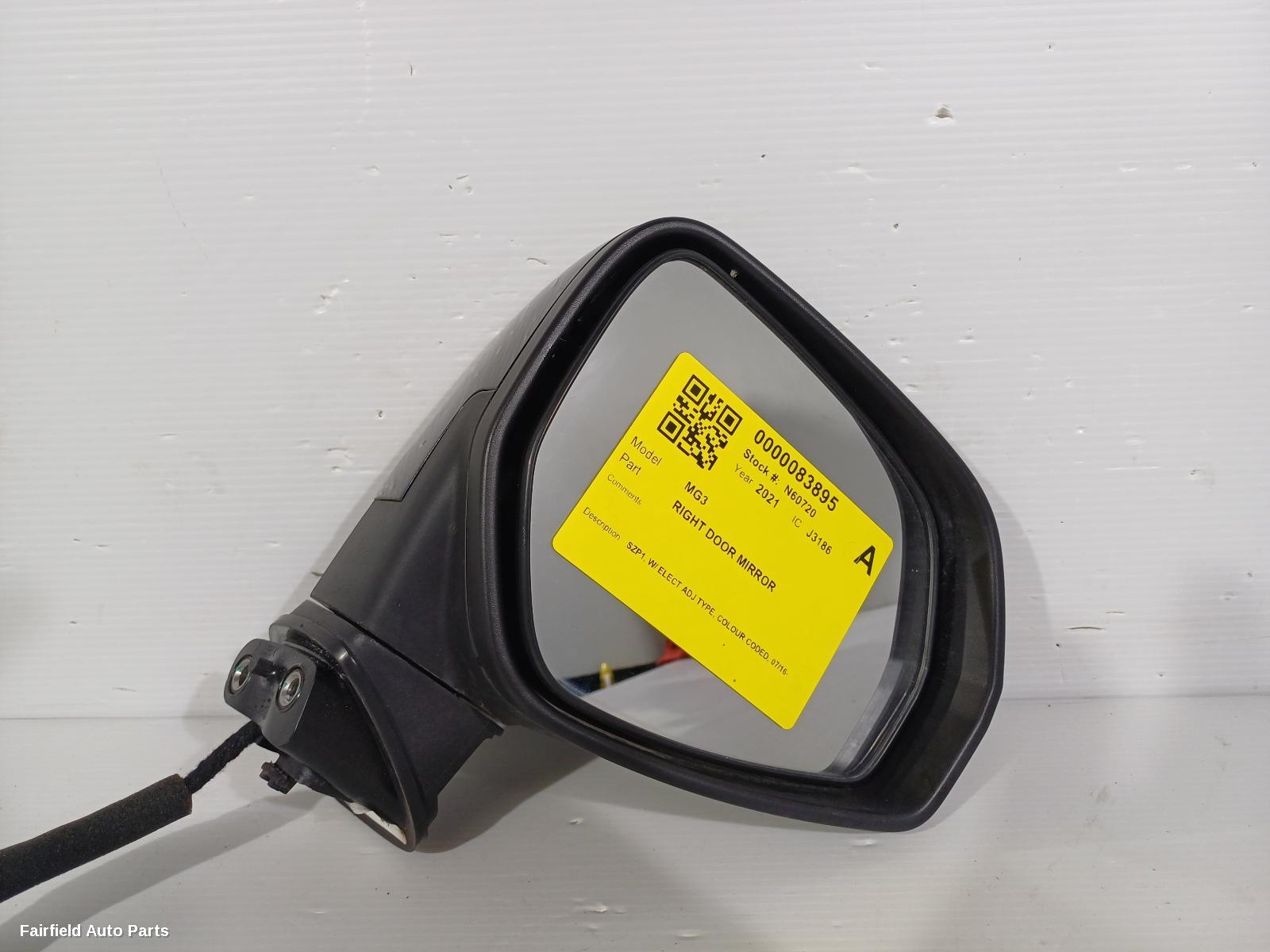 2016-2024 Mg Mg3 Right Door Mirror
