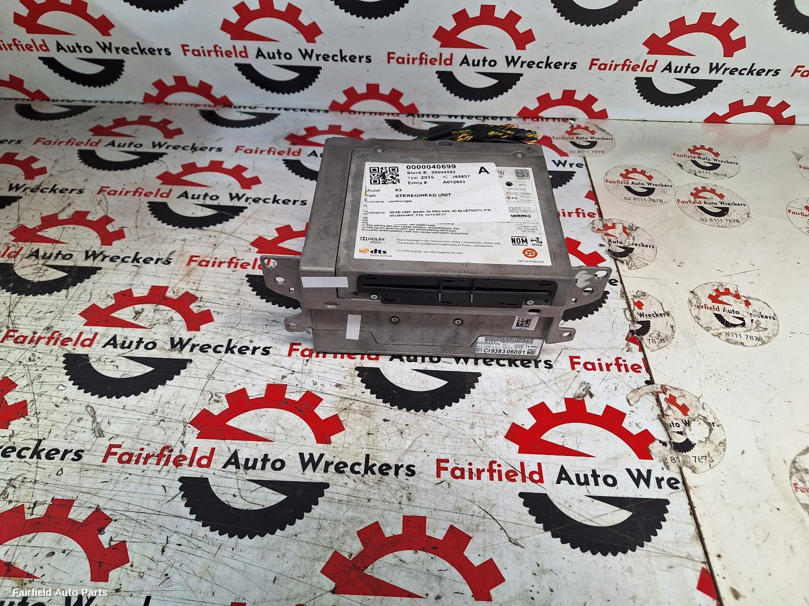 2011-2017 Bmw X3 Radio Cd Dvd Sat Tv
