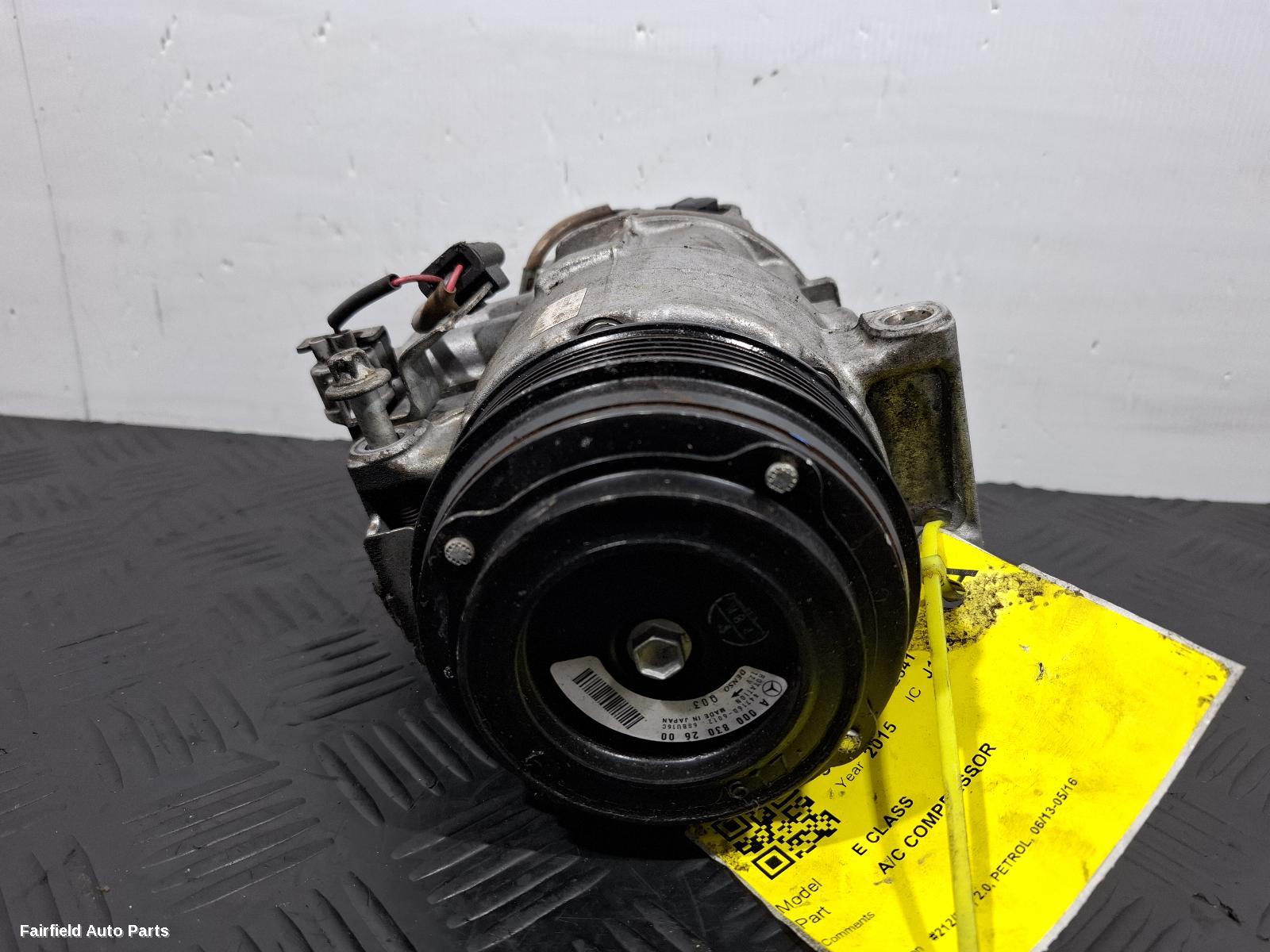 2013-2016 Mercedes E Class A C Compressor
