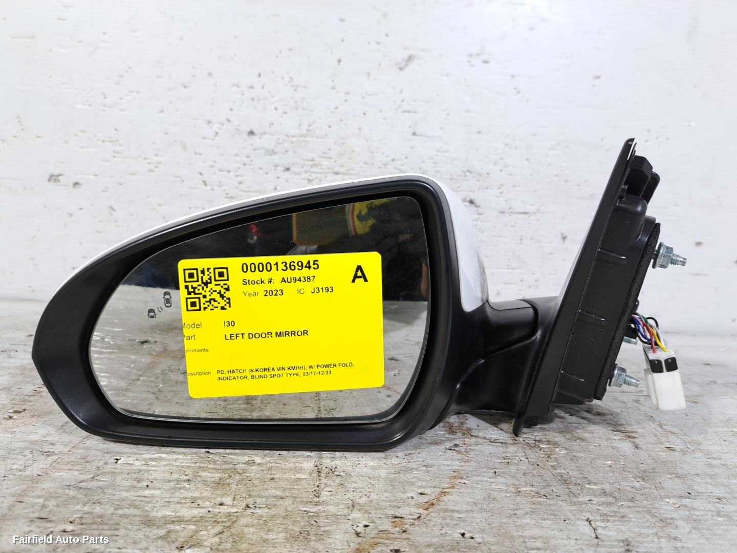 2017-2023 Hyundai I30 Left Door Mirror