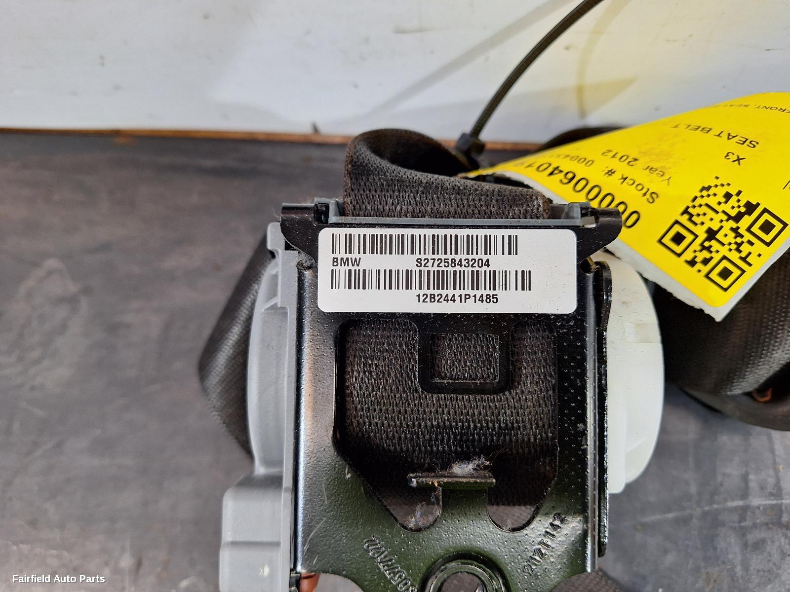 2010-2017 Bmw X3 Seatbelt Stalk