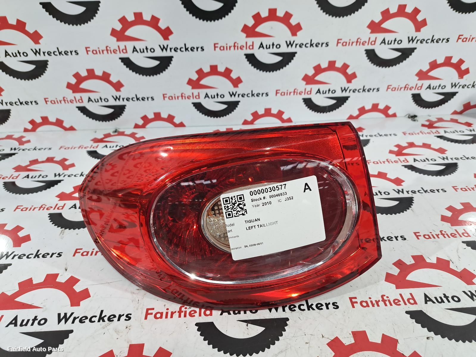 2008-2011 Volkswagen Tiguan Left Taillight
