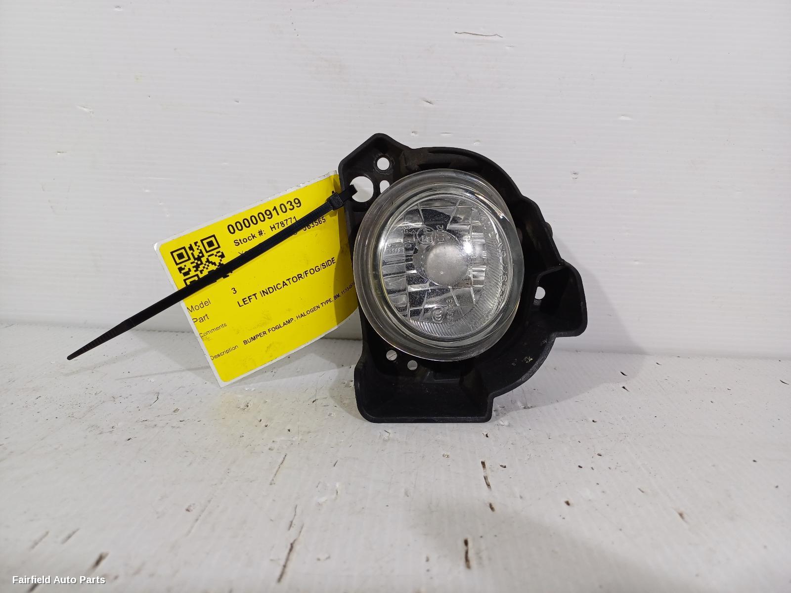 2013-2016 Mazda 3 Left Indicator Fog Side