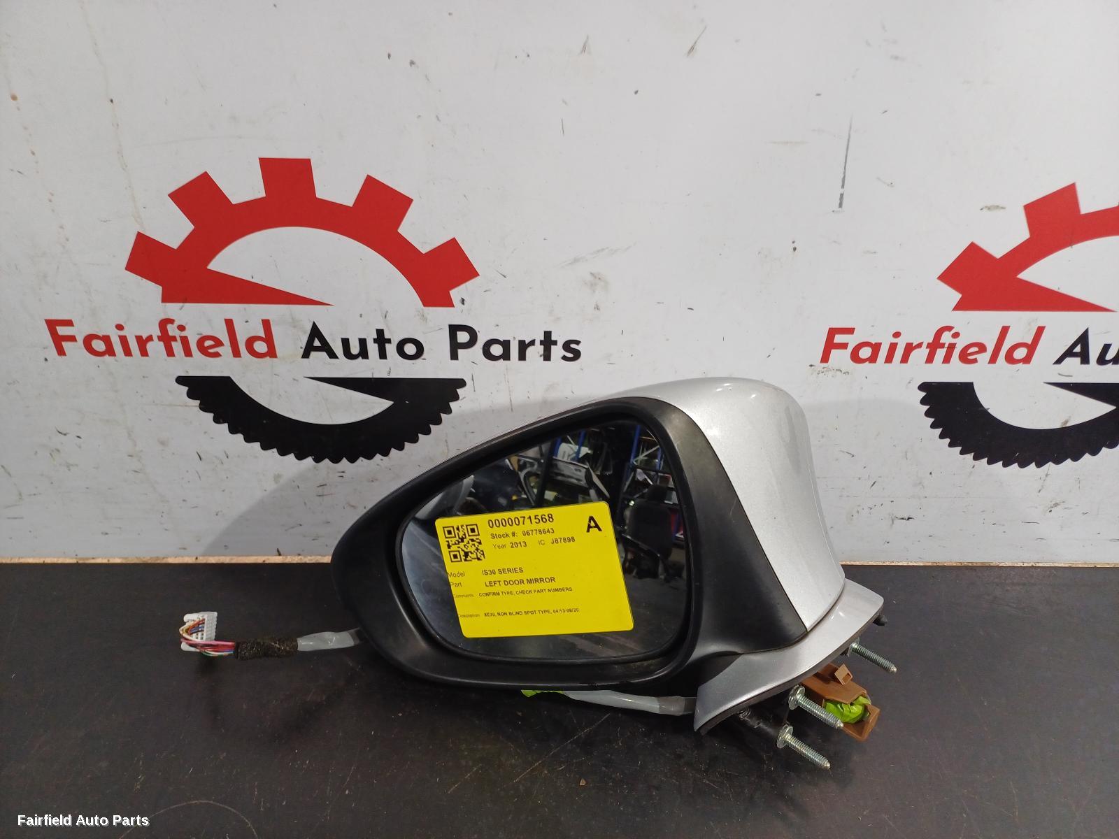 2013-2020 Lexus Is Series Left Door Mirror