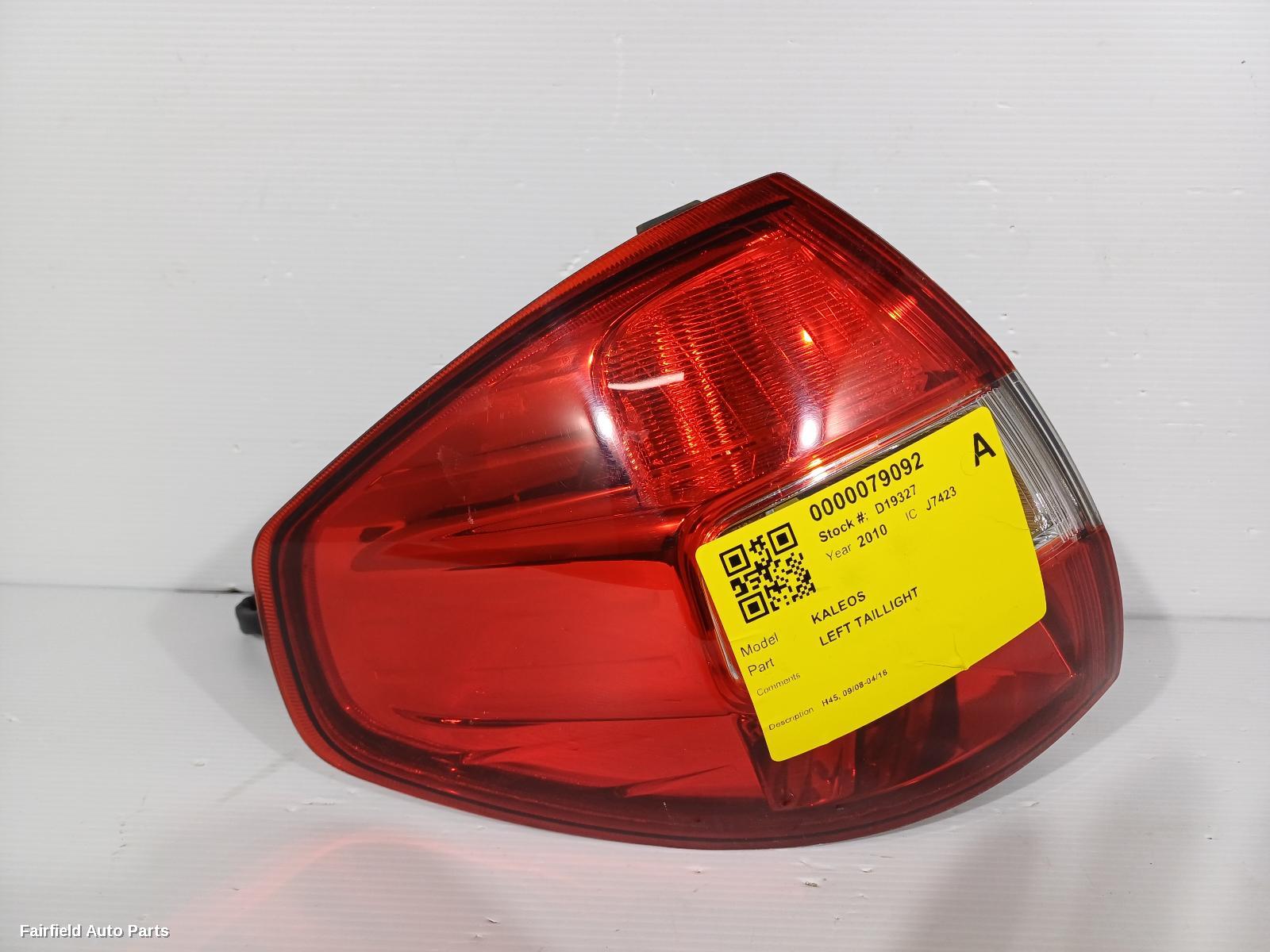 2008-2016 Renault Kaleos Left Taillight