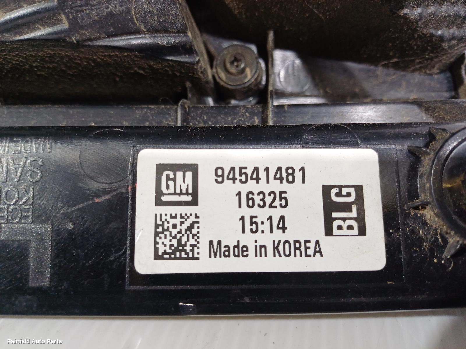 2016-2018 Holden Barina Left Taillight