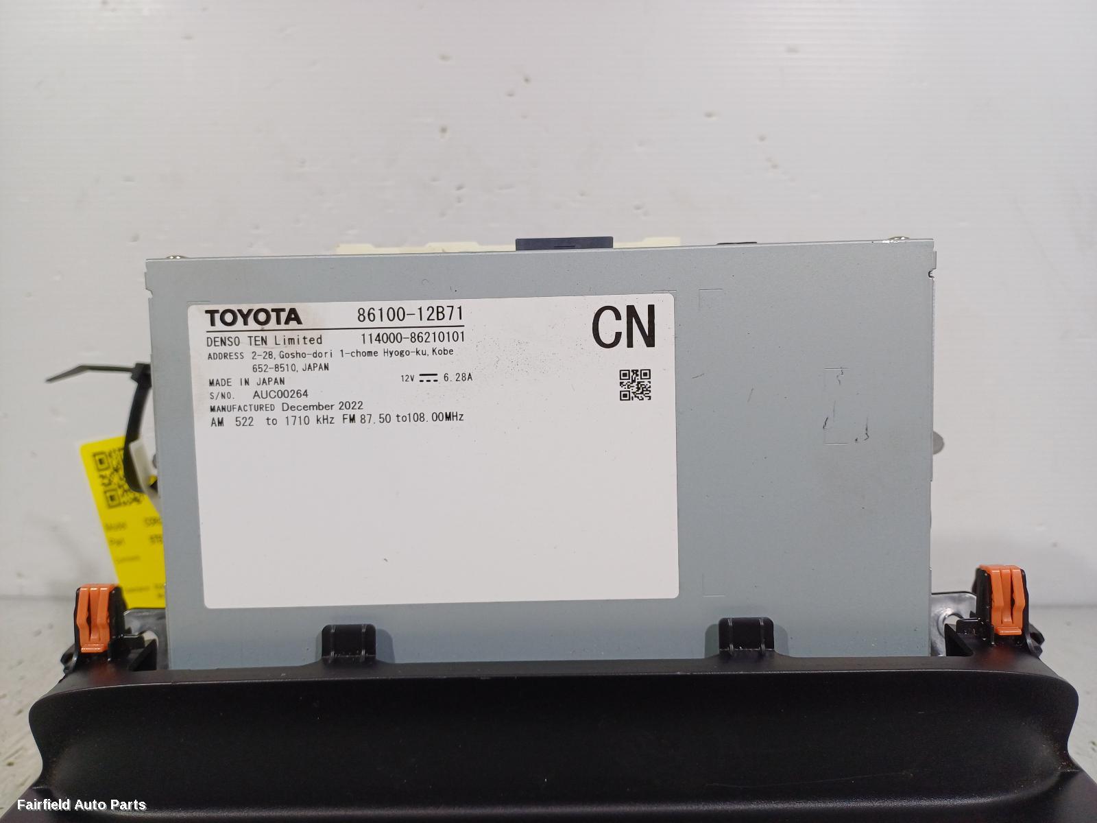 2018-2025 Toyota Corolla Radio Cd Dvd Sat Tv