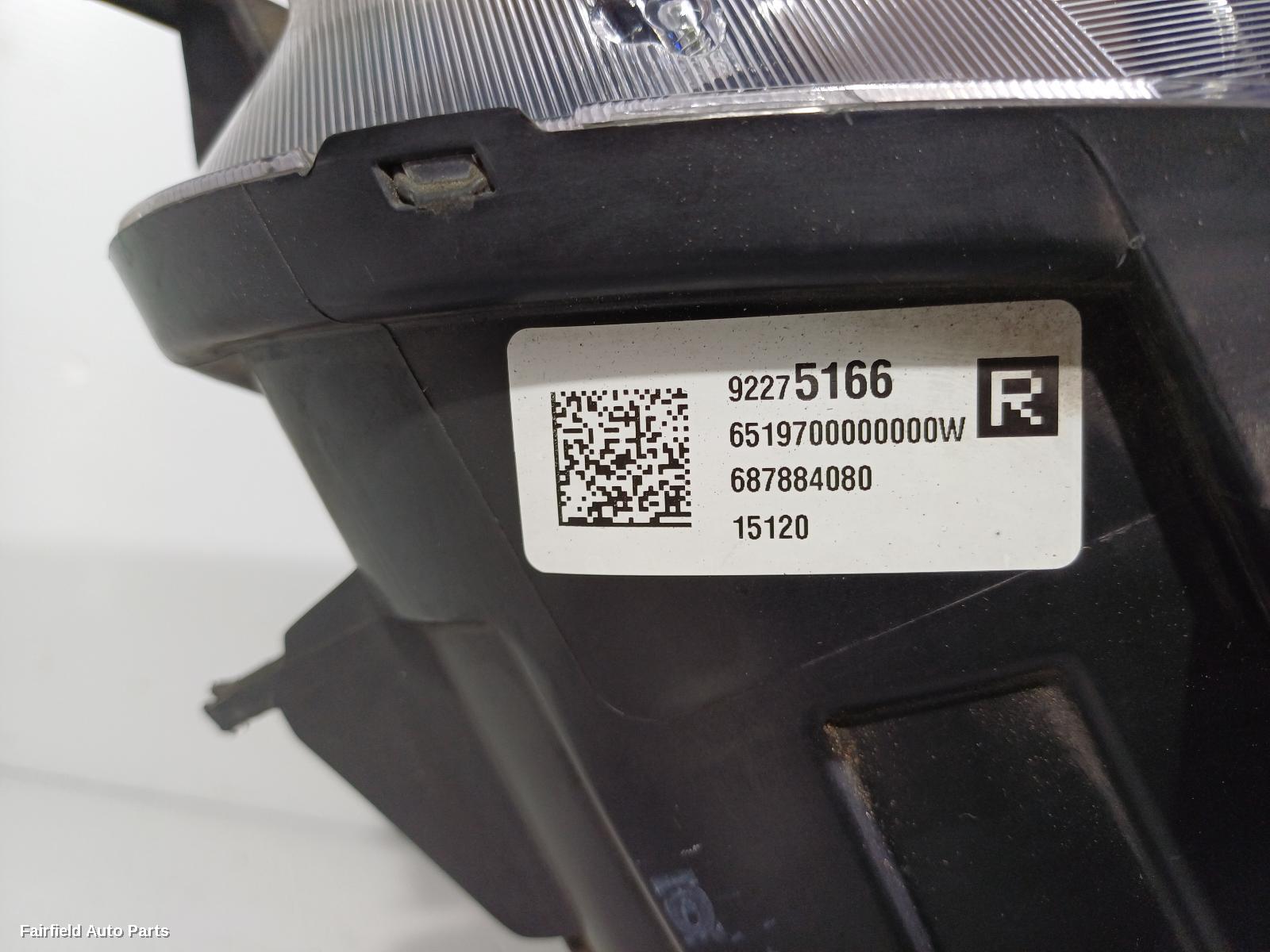 2013-2017 Holden Commodore Right Headlamp