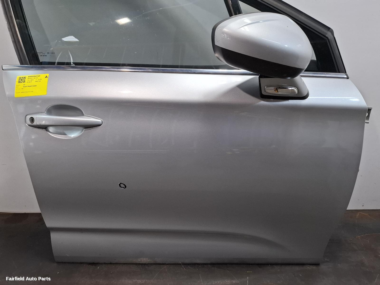 2011-2018 Citroen C4 Right Front Door