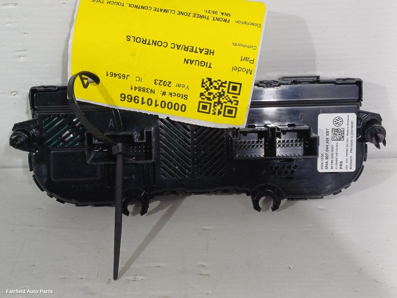 2021-2024 Volkswagen Tiguan Heater Ac Controls