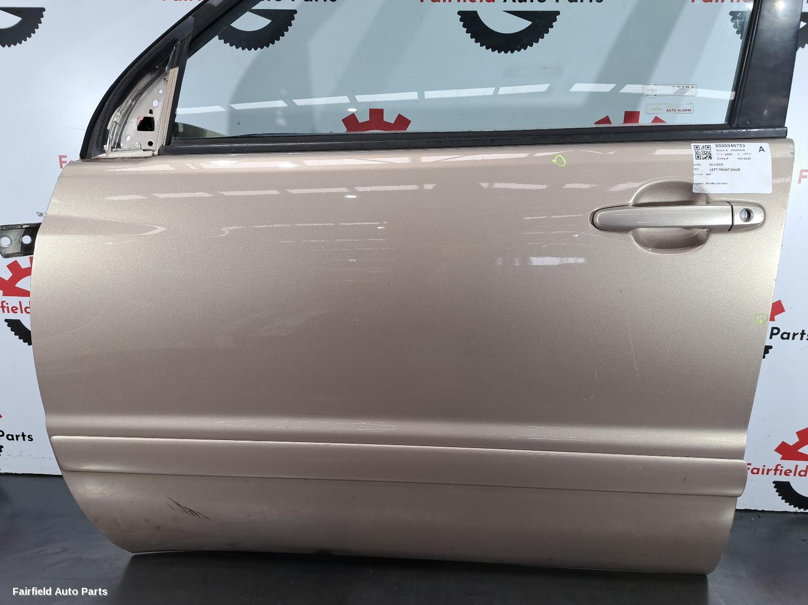 2001-2007 Toyota Kluger Left Front Door