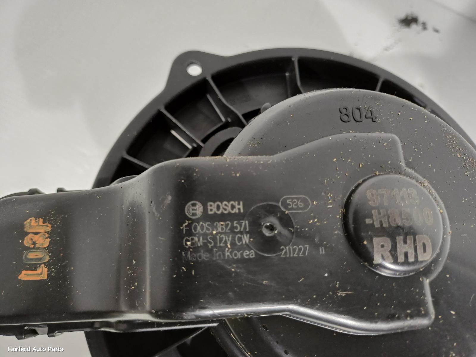 2020-2026 Kia Stonic Heater Fan Motor