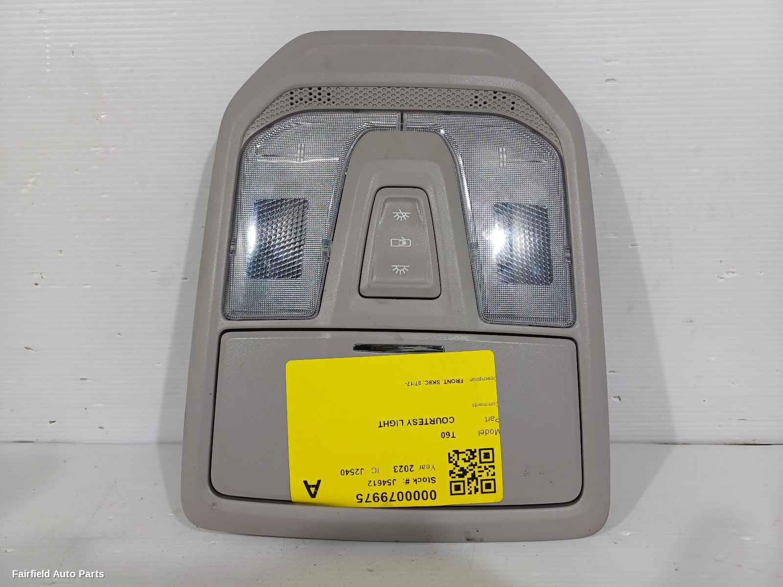 2017-2025 Ldv T60 Courtesy Light