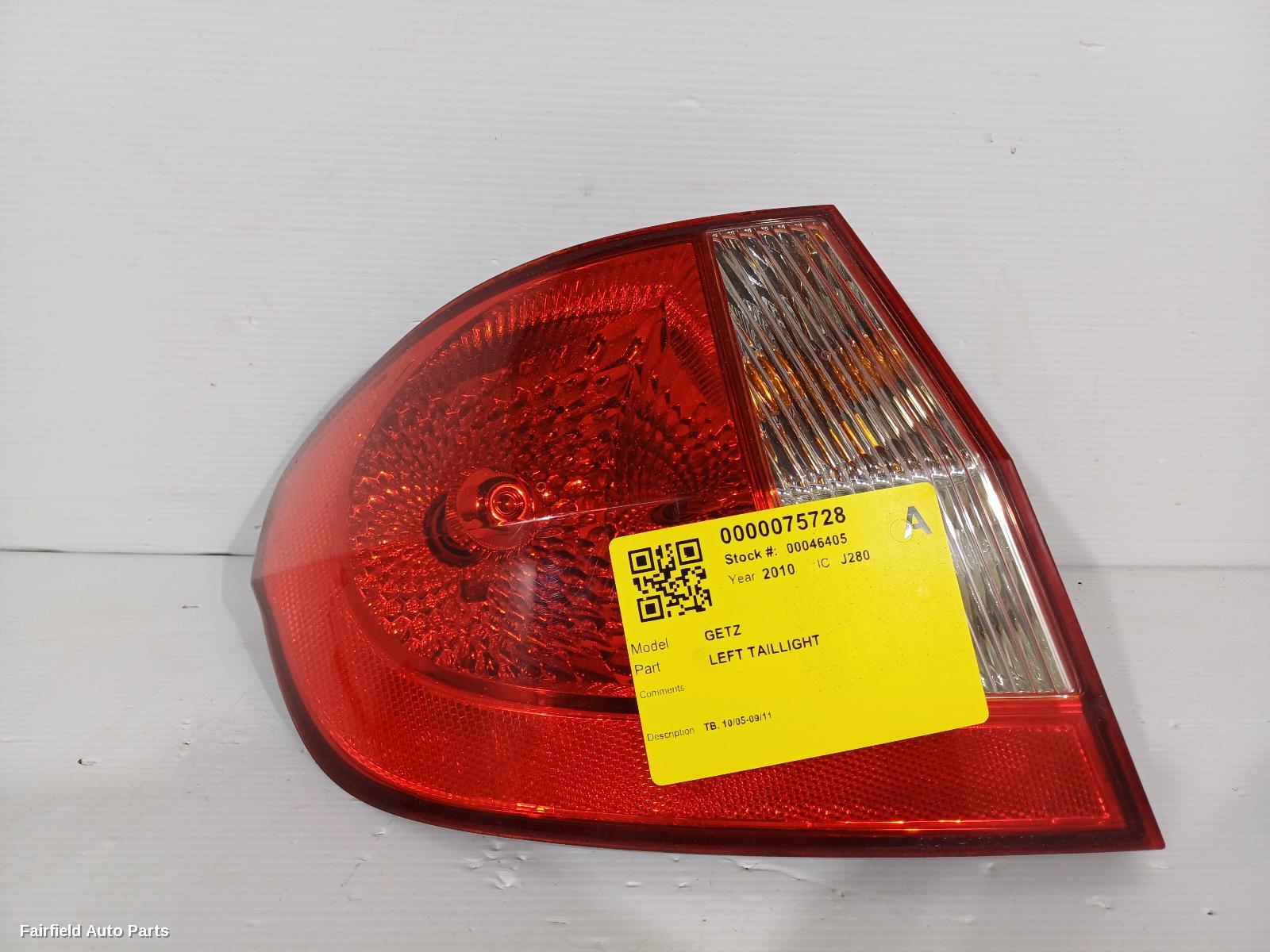 2005-2011 Hyundai Getz Left Taillight