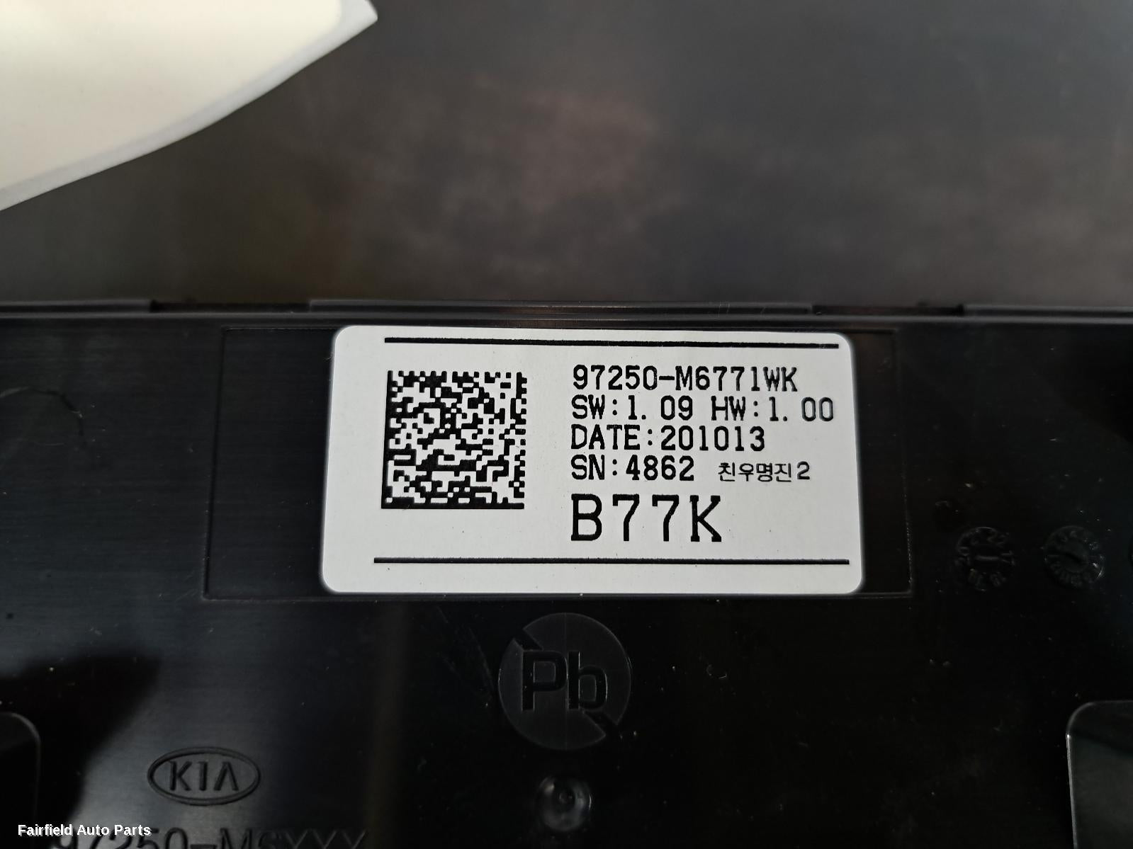 2018-2024 Kia Cerato Heater Ac Controls