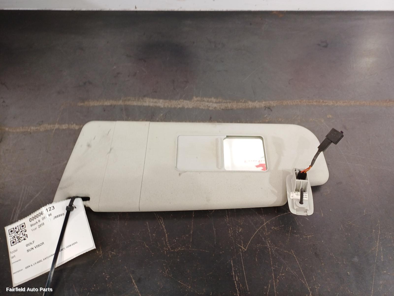 2008-2013 Volkswagen Golf Sunvisor