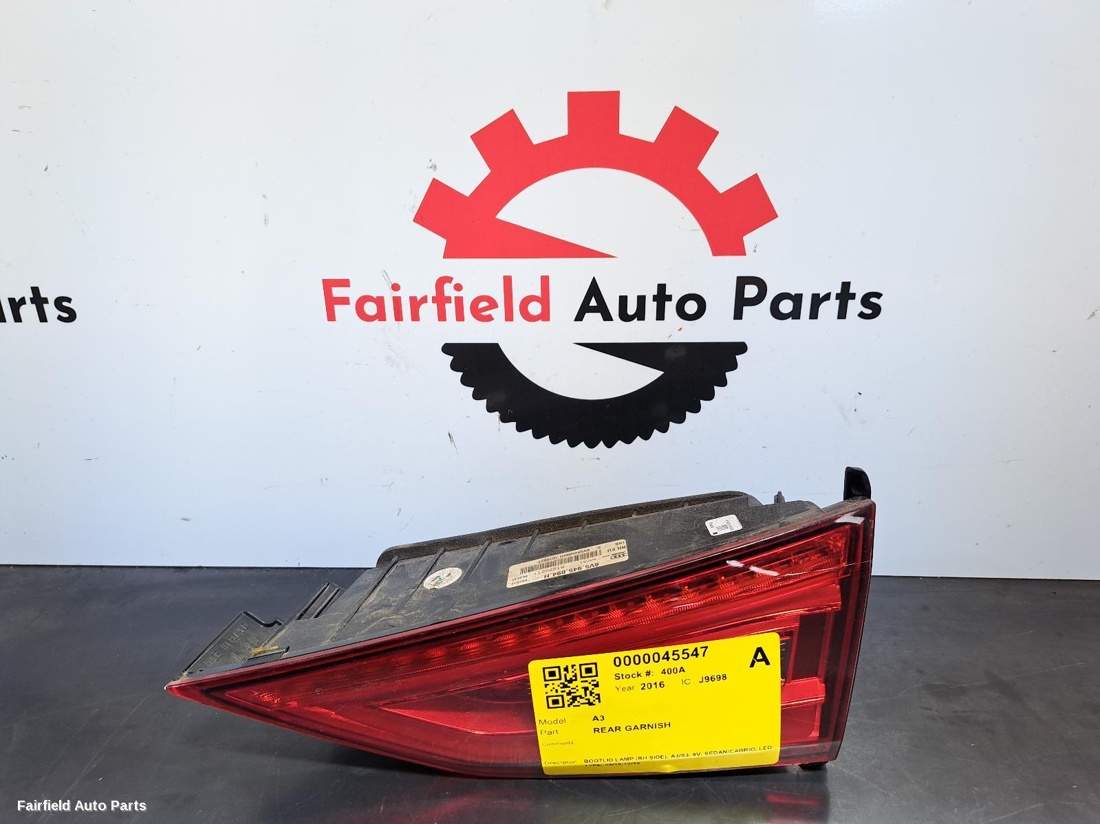 2016-2020 Audi A3 Rear Garnish