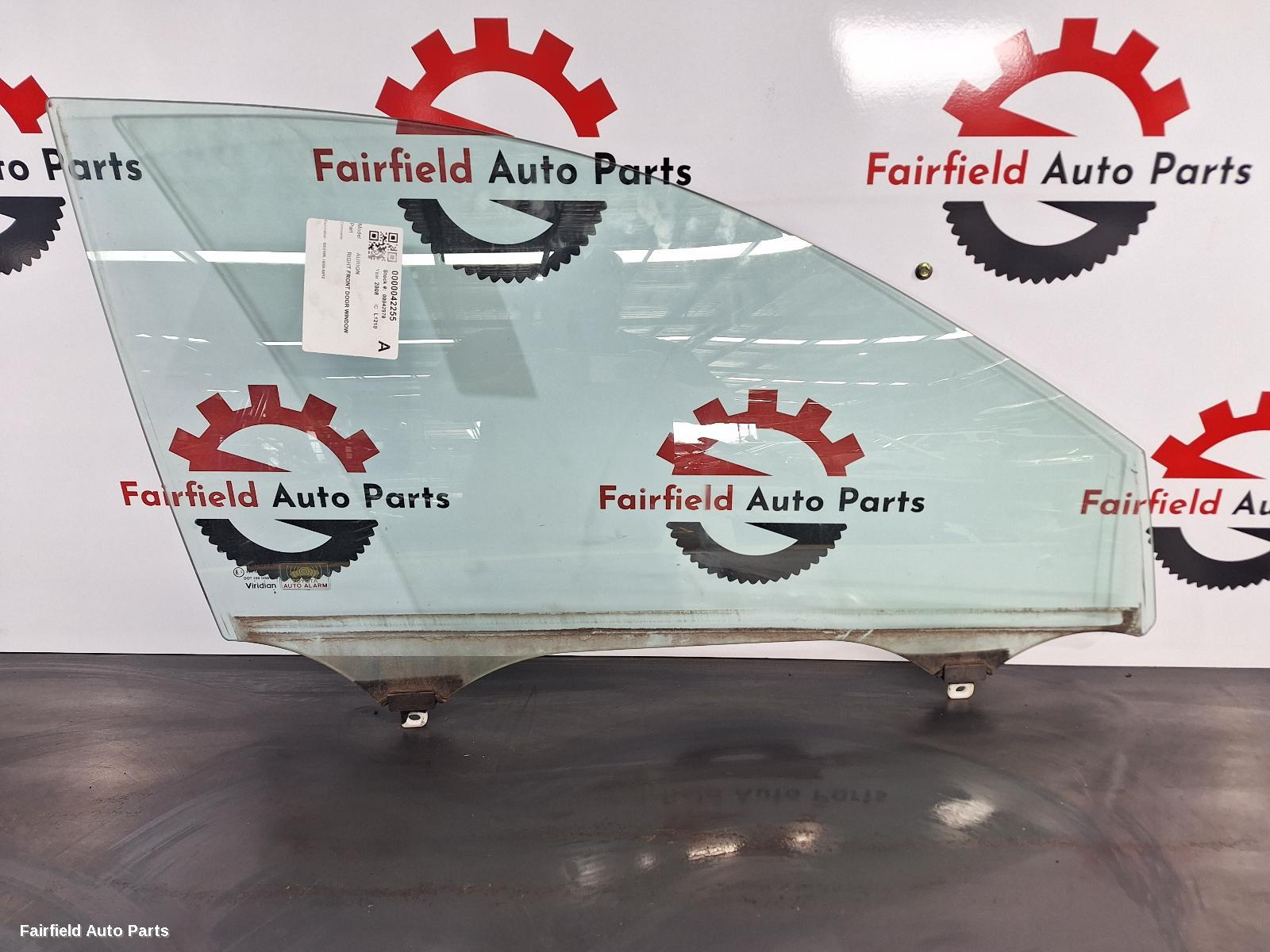 2006-2012 Toyota Aurion Right Front Door Window