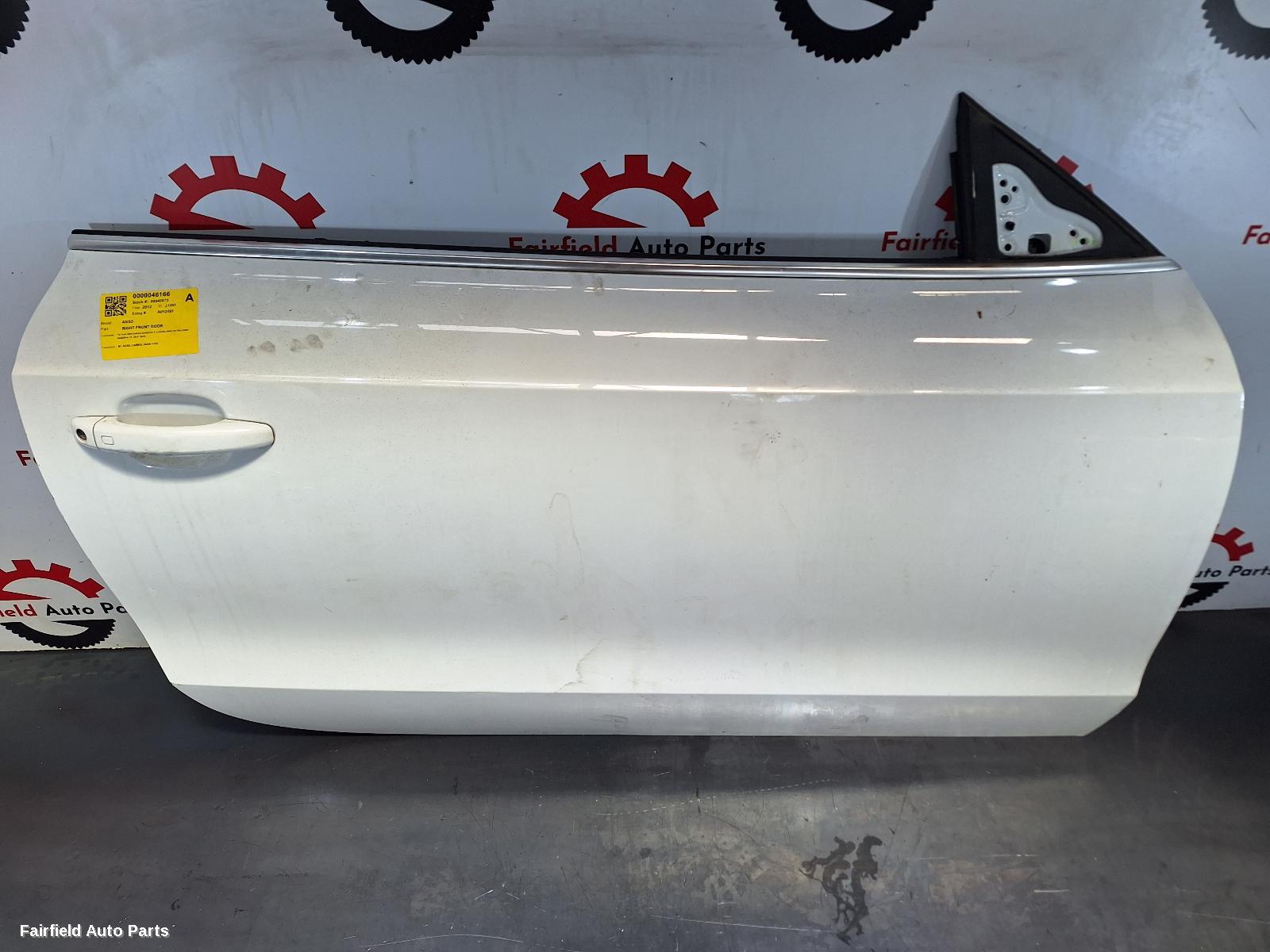 2009-2016 Audi A5 Right Front Door