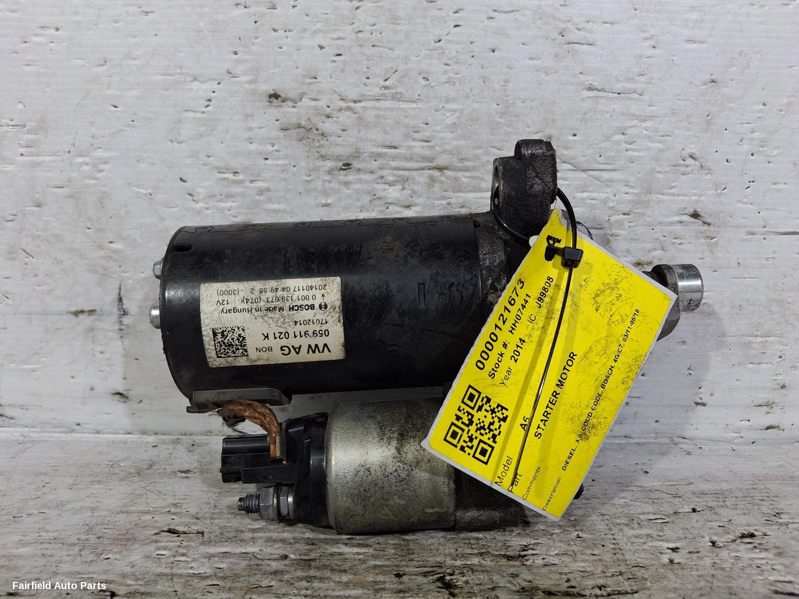 2011-2018 Audi A6 Starter