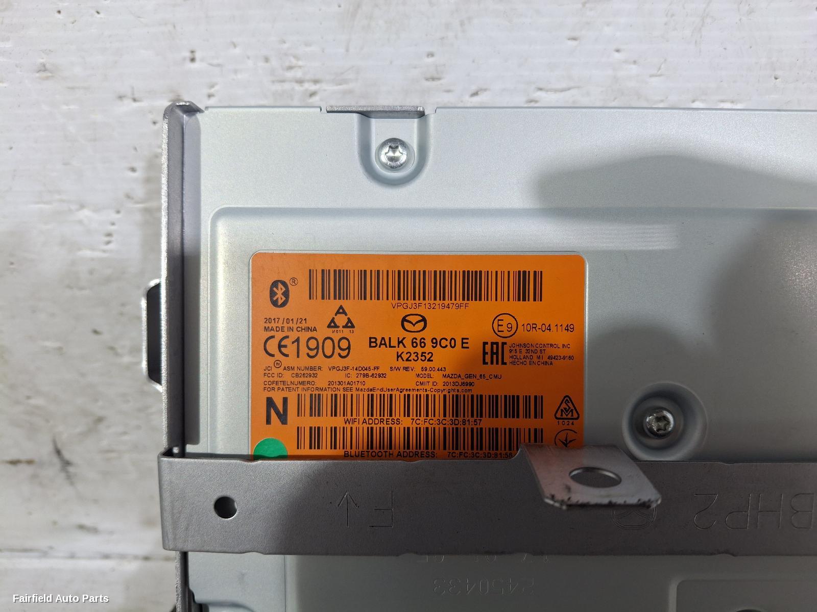 2013-2019 Mazda 3 Radio Cd Dvd Sat Tv