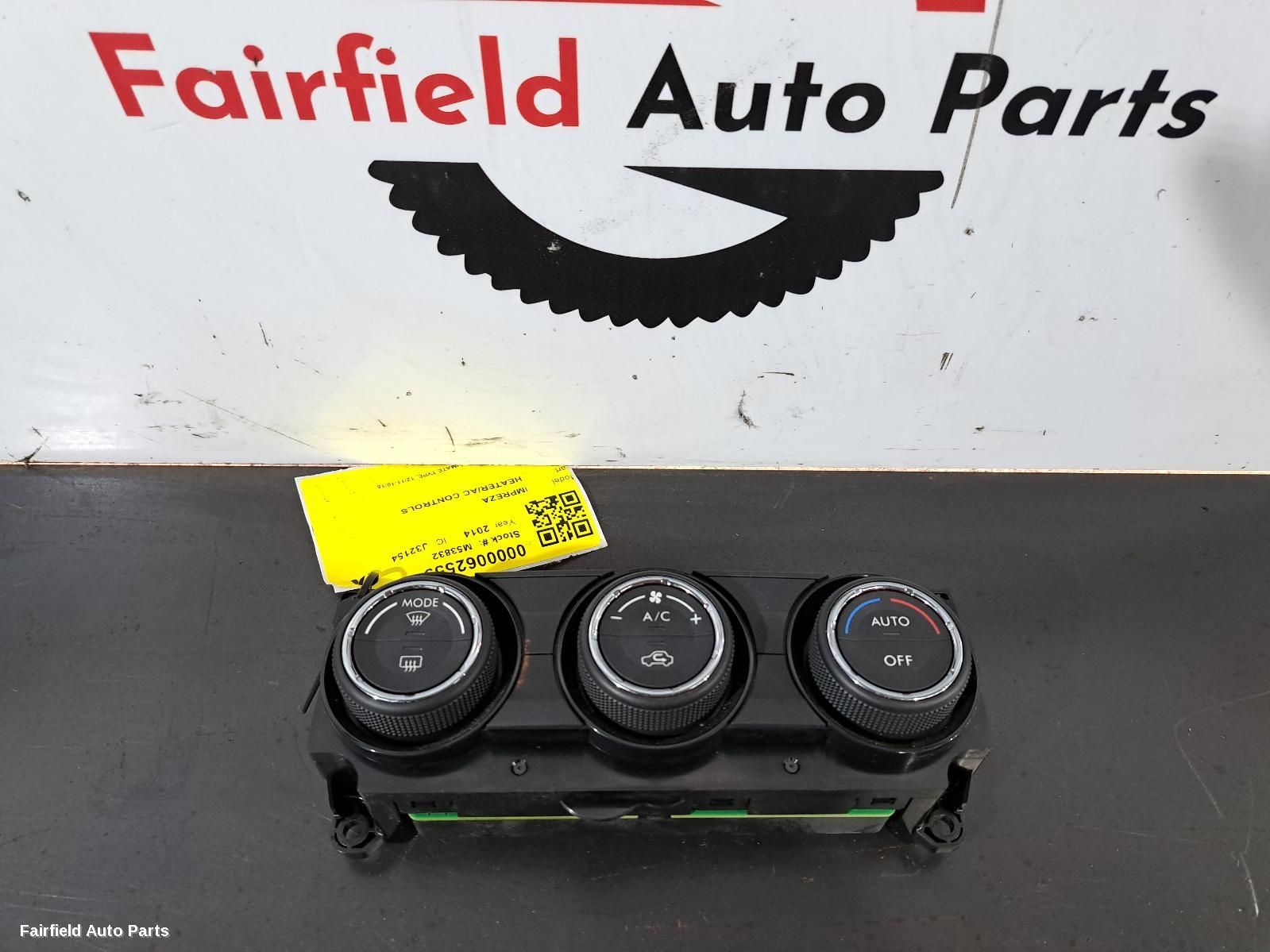 2011-2017 Subaru Impreza Heater Ac Controls