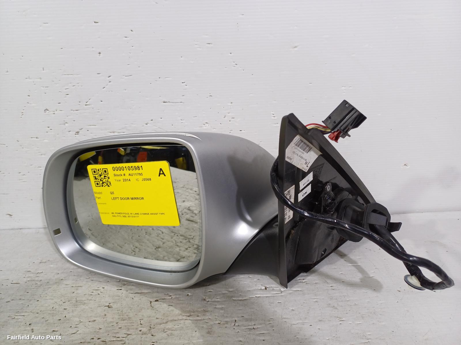 2013-2017 Audi Q5 Left Door Mirror
