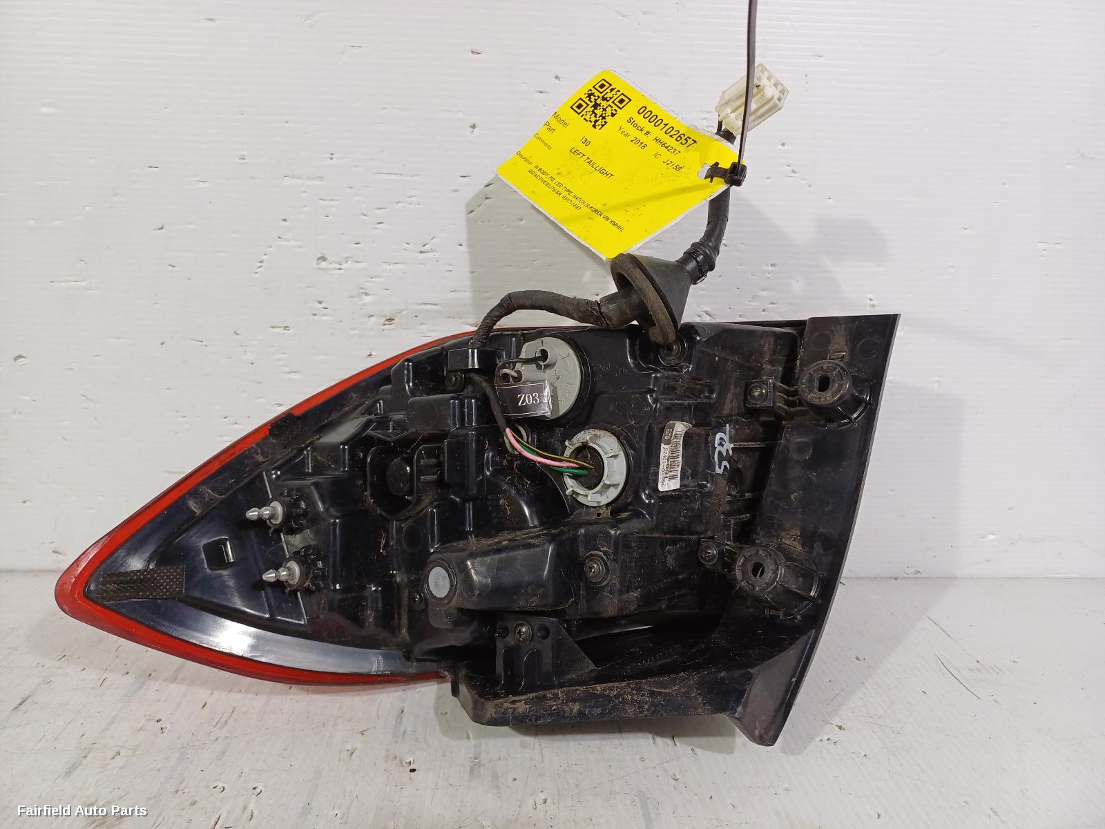 2017-2023 Hyundai I30 Left Taillight