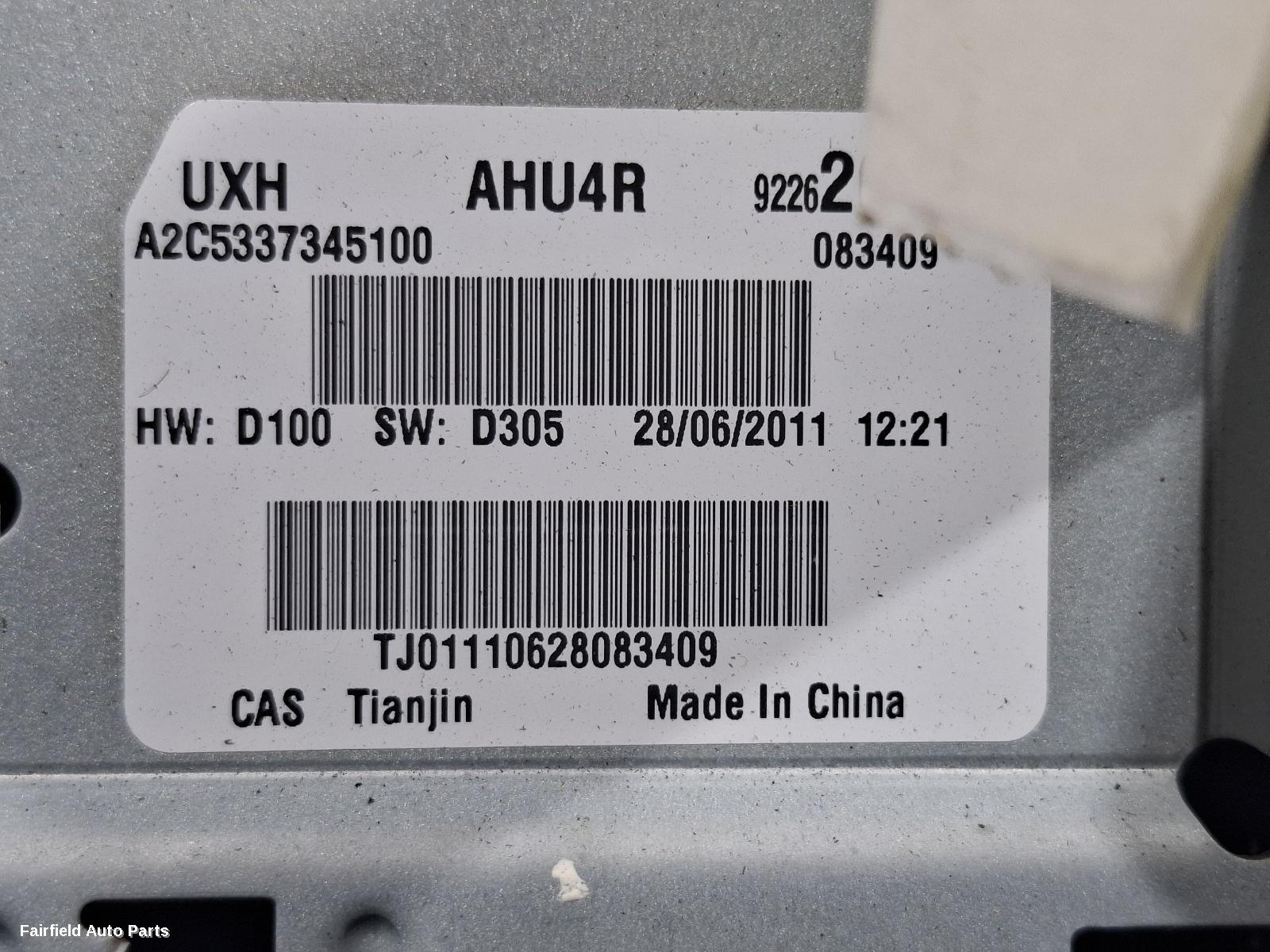 2009-2013 Holden Commodore Radio Cd Dvd Sat Tv