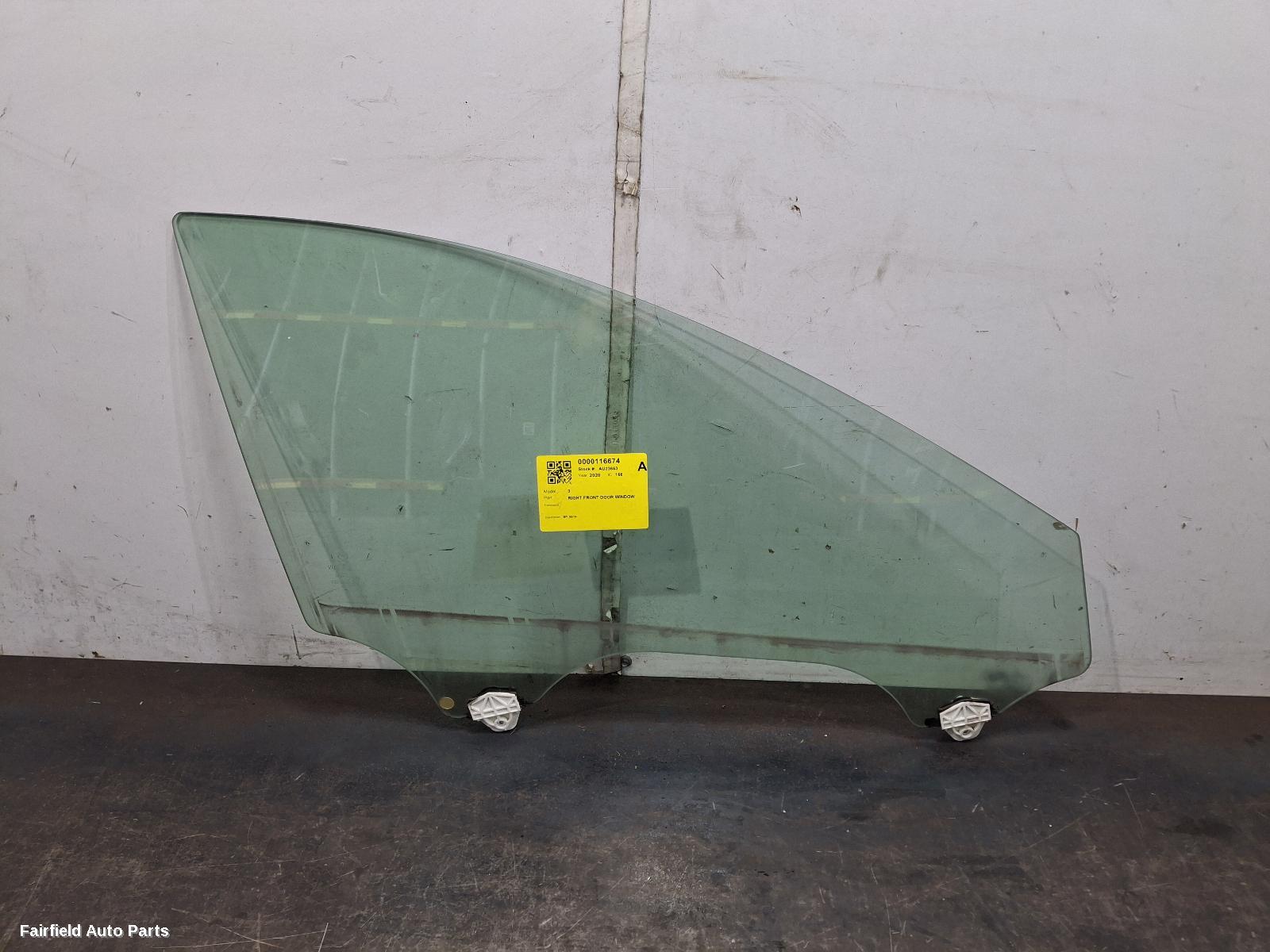 2019-2026 Mazda 3 Right Front Door Window