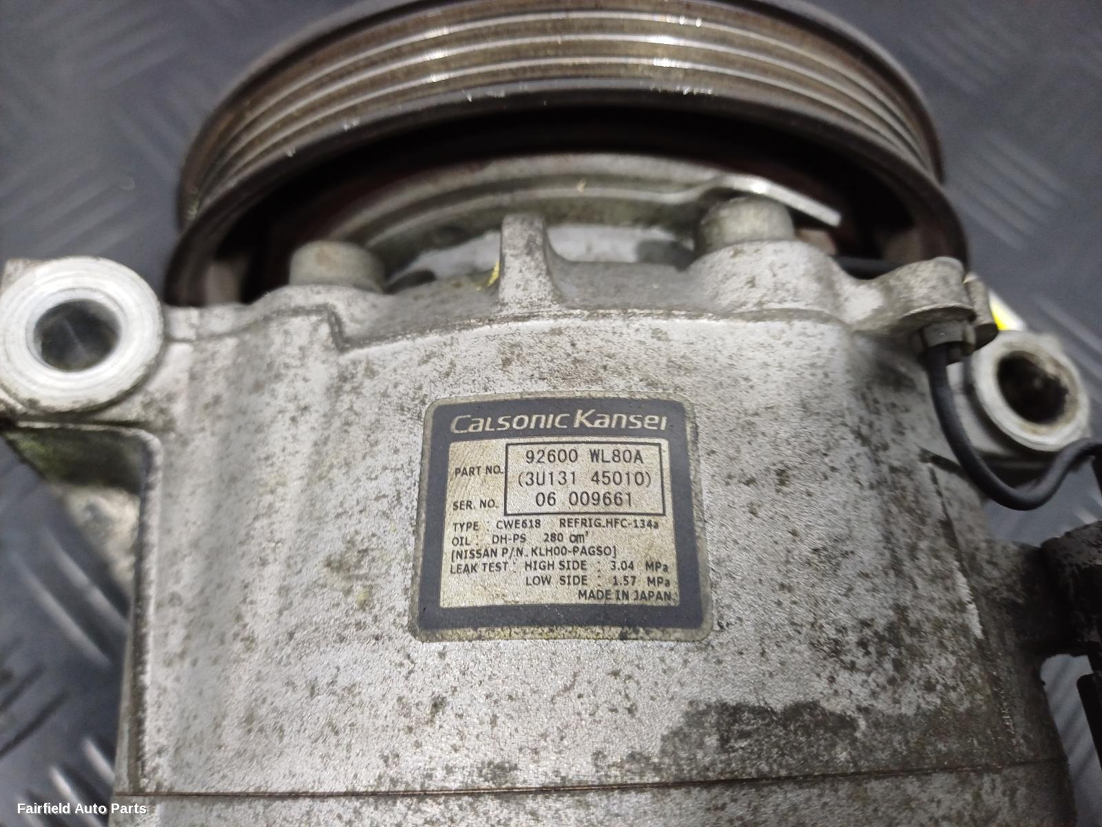 2002-2010 Nissan Elgrand A C Compressor