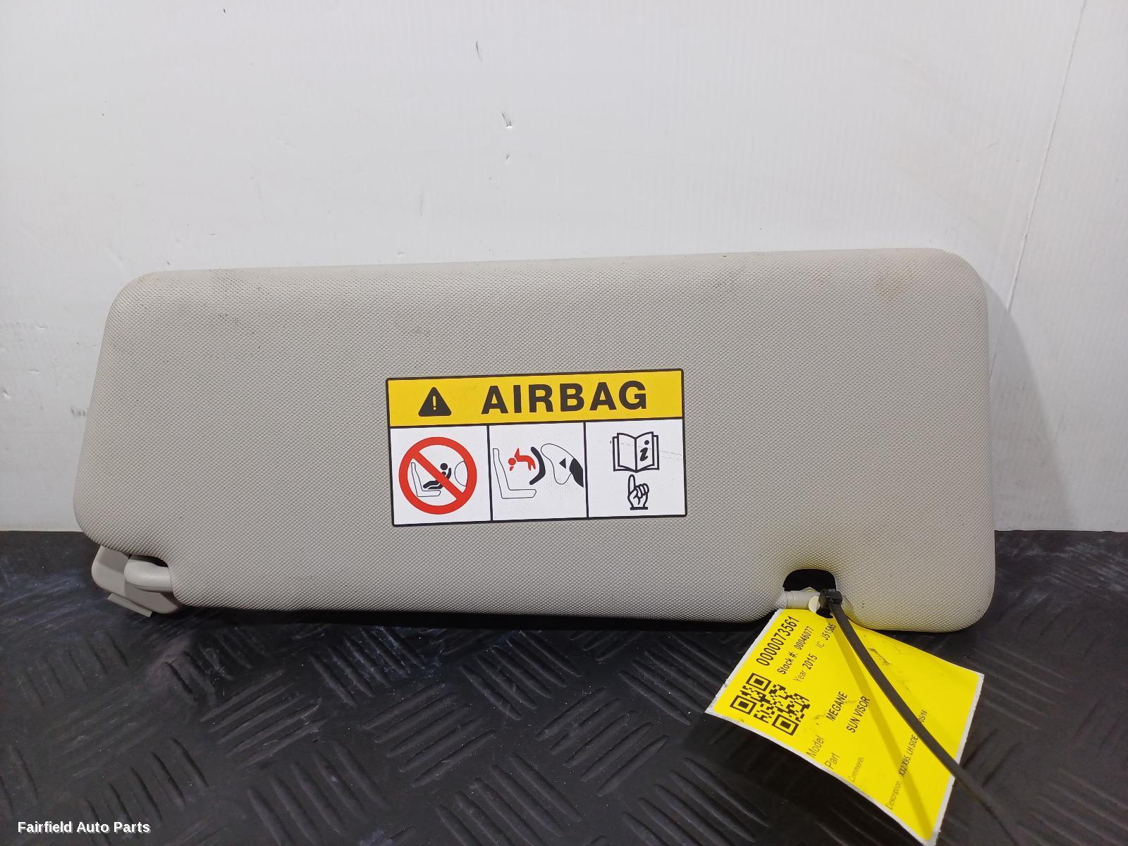 2010-2016 Renault Megane Sunvisor