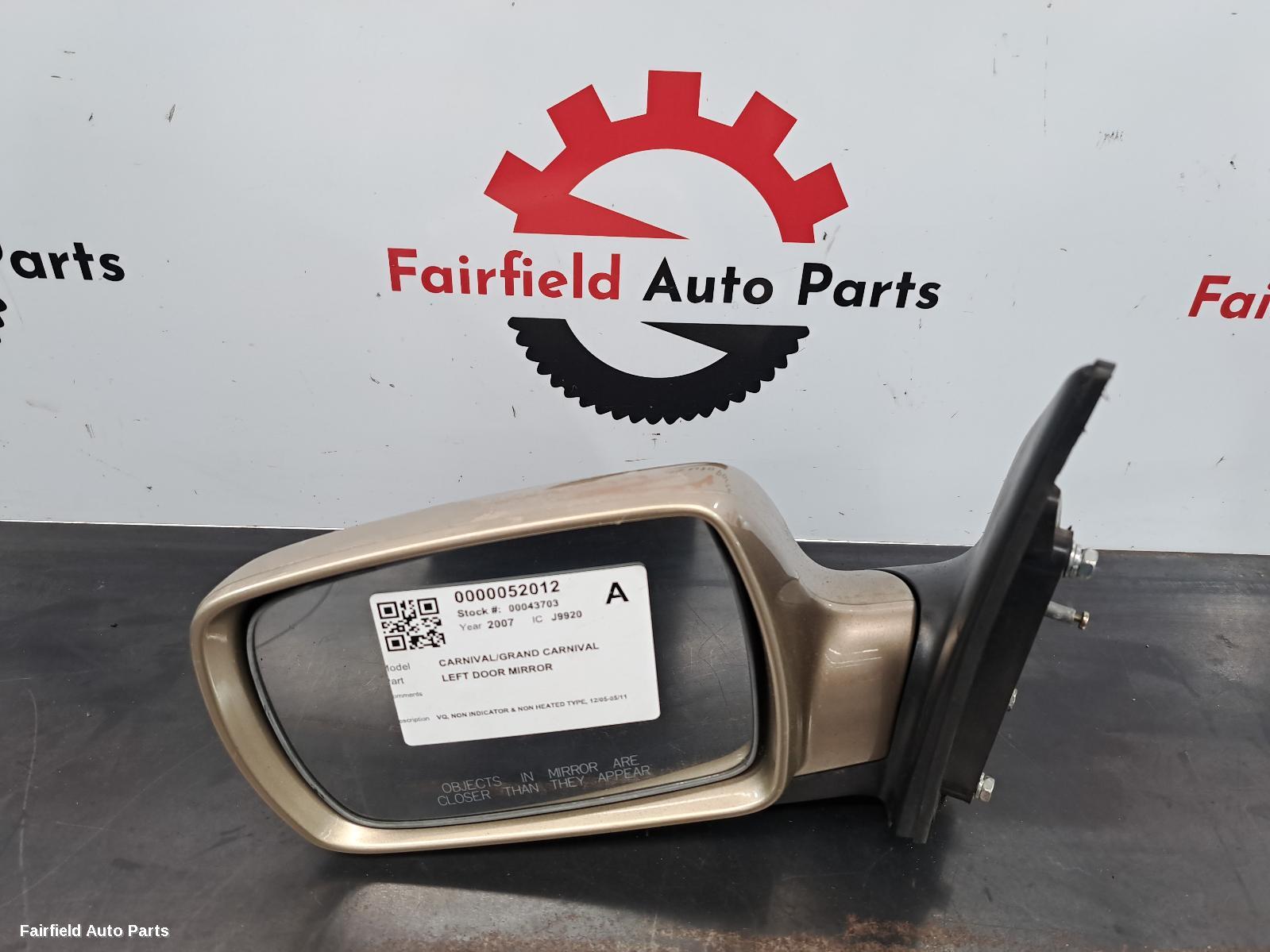 2005-2011 Kia Carnival/grand Carnival Left Door Mirror