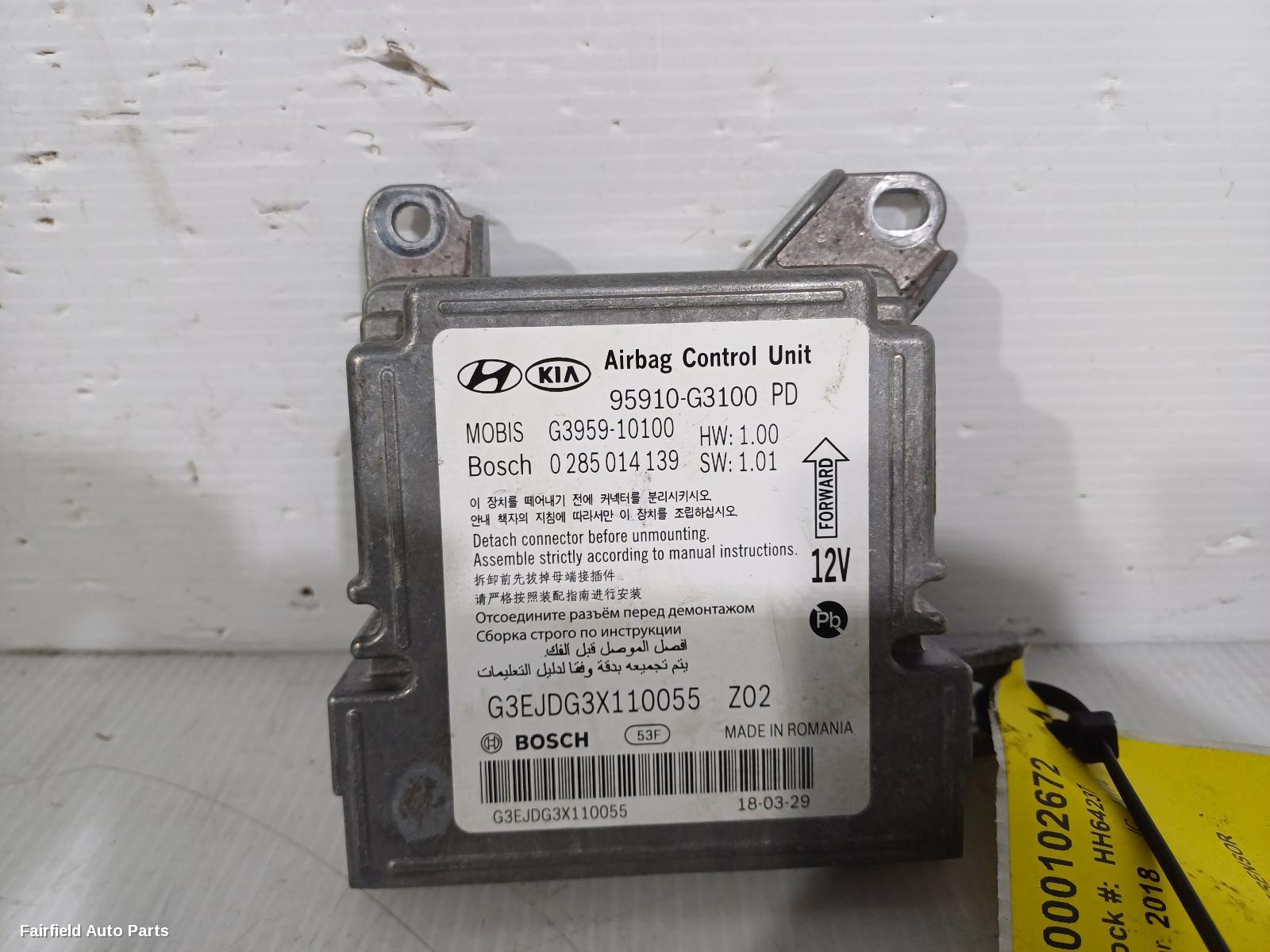 2017-2023 Hyundai I30 Airbag Module Sensor
