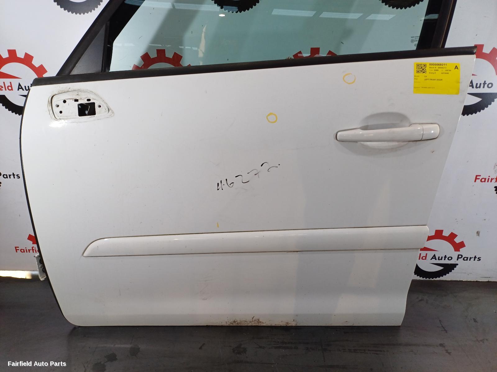 2007-2013 Citroen C4 Left Front Door