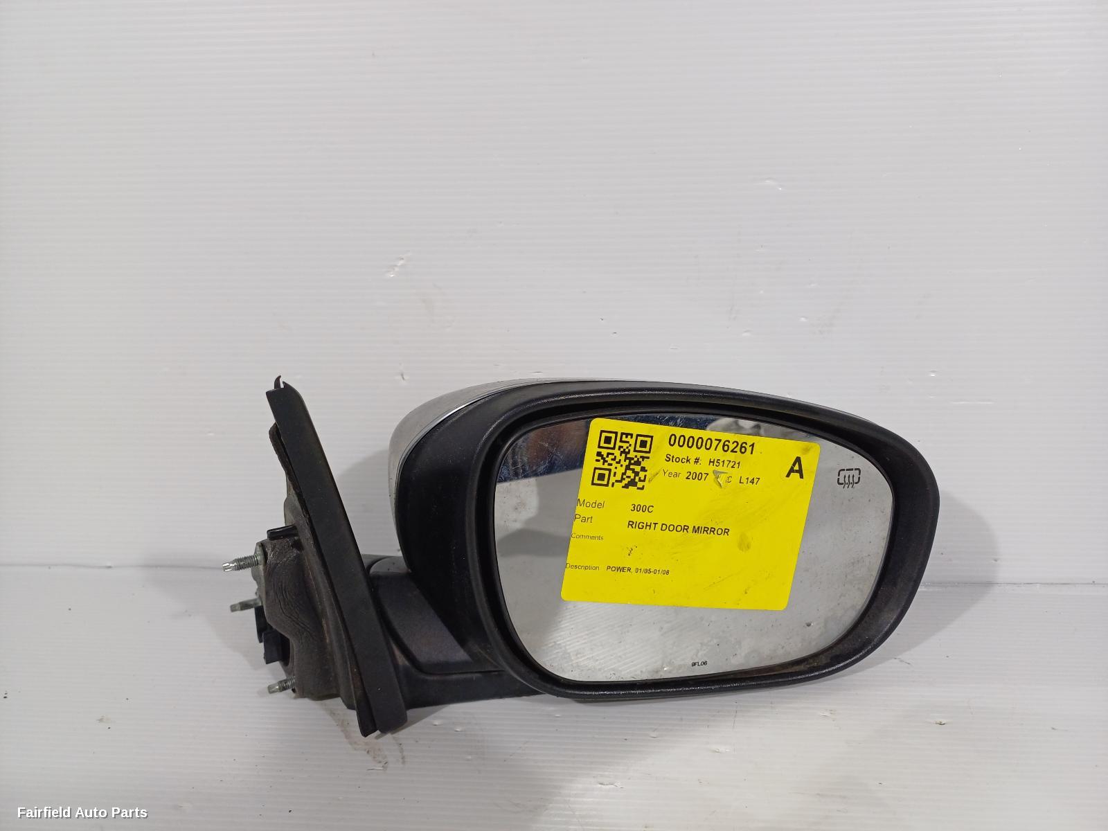 2005-2008 Chrysler 300c Right Door Mirror