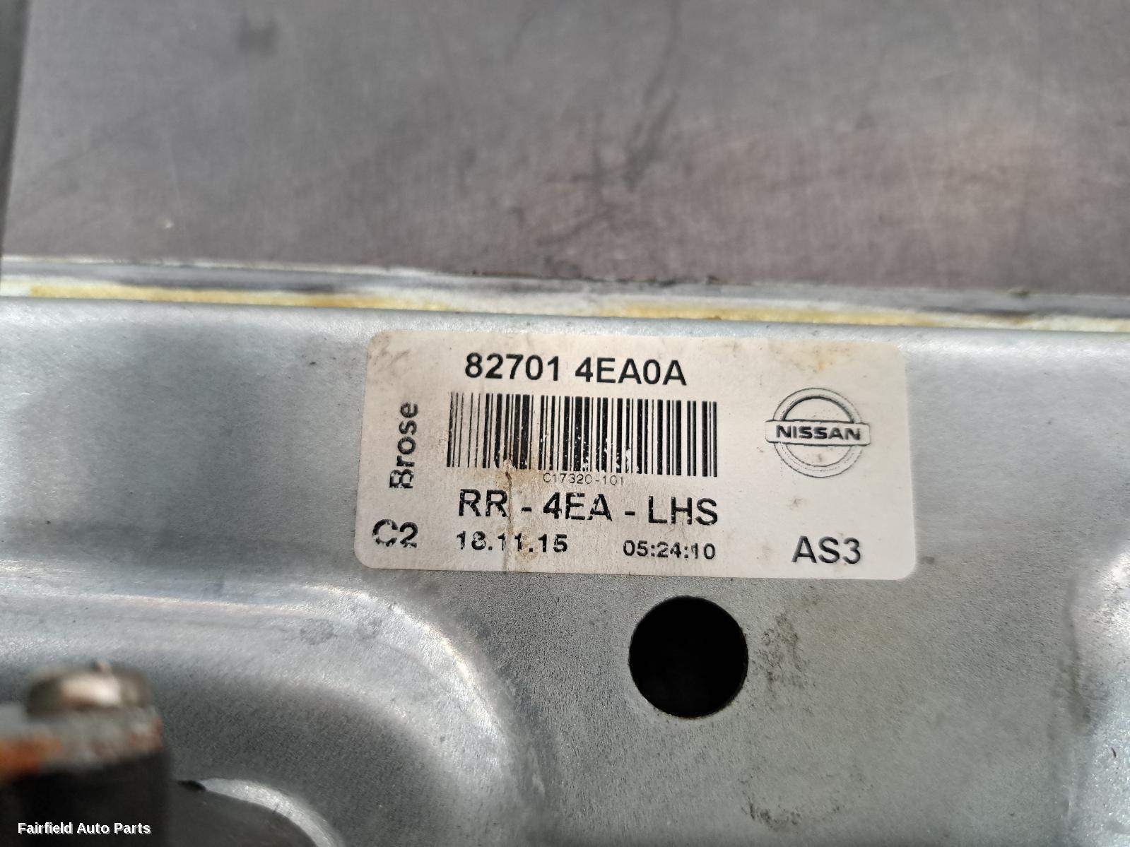 2013-2021 Nissan Qashqai Left Rear Wnd Reg Motor