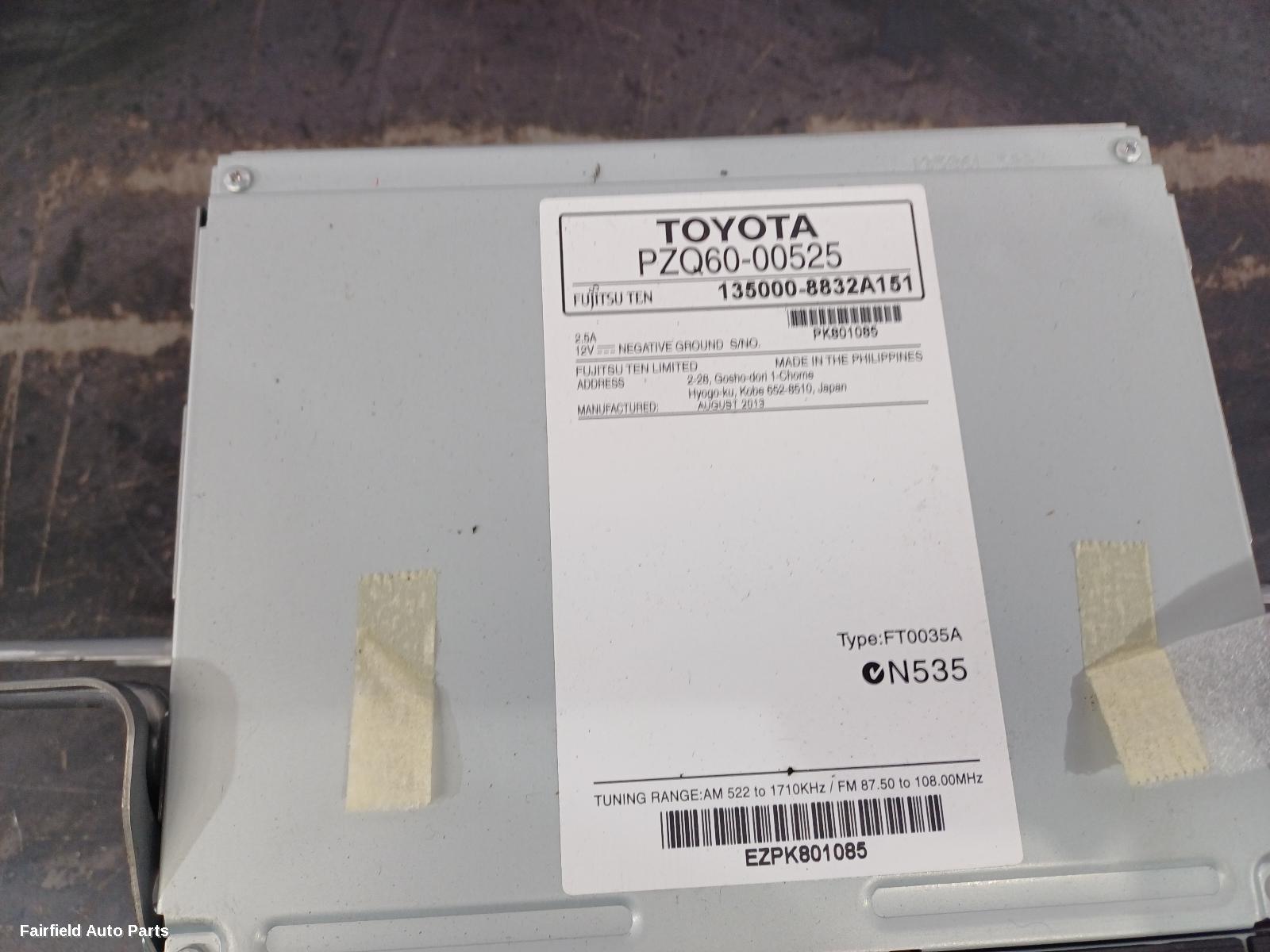 2012-2015 Toyota Corolla Radio Cd Dvd Sat Tv