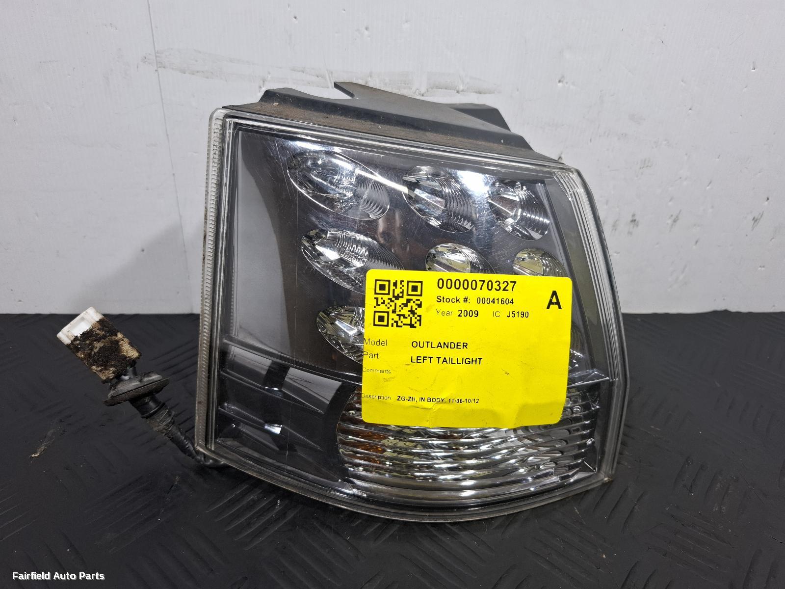 2006-2012 Mitsubishi Outlander Left Taillight